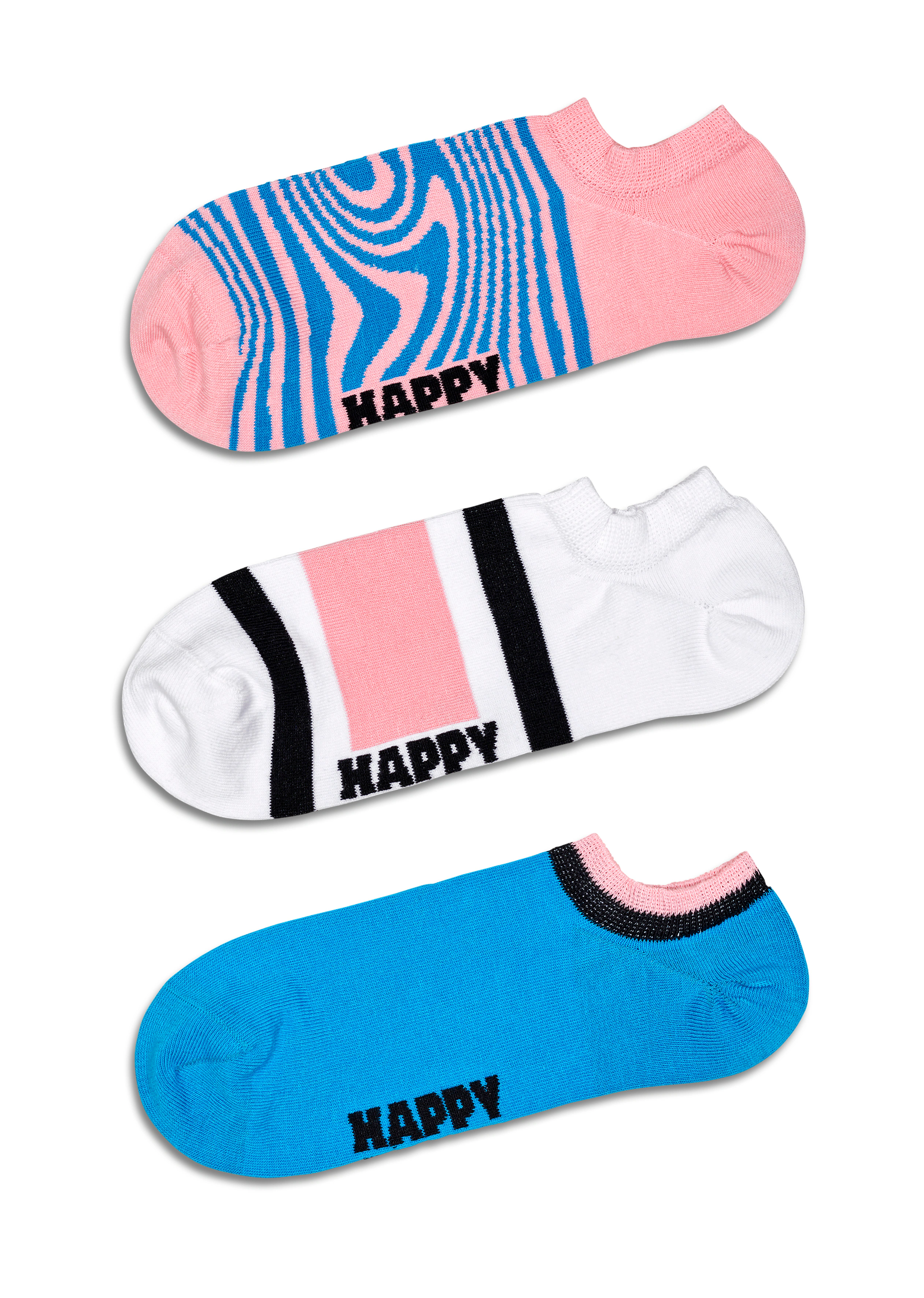 Happy Socks Sneakersocken, (3er Pack), mit verspielten Mustern günstig online kaufen