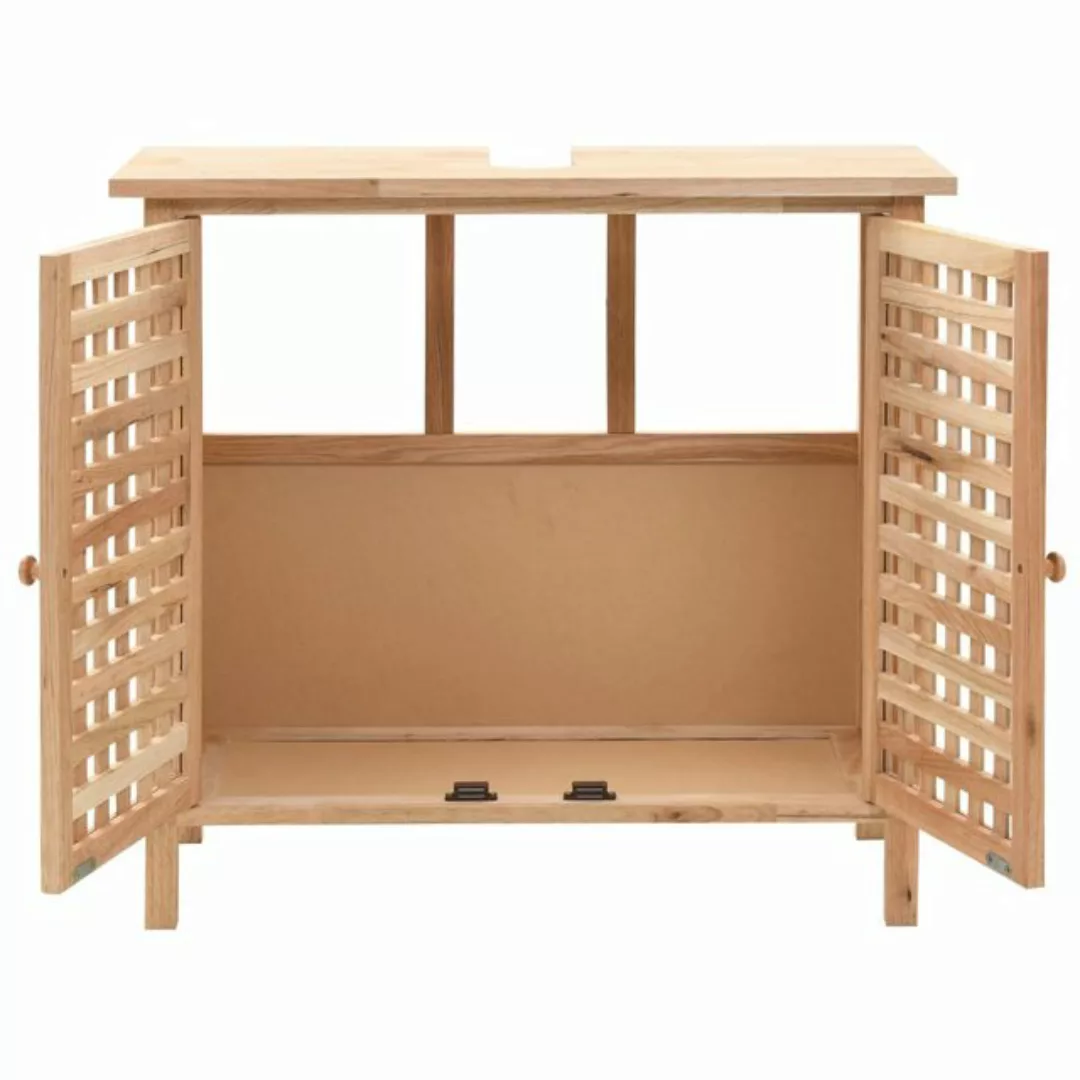 Waschbeckenunterschrank Walnuss Massivholz 66x29x61 Cm günstig online kaufen