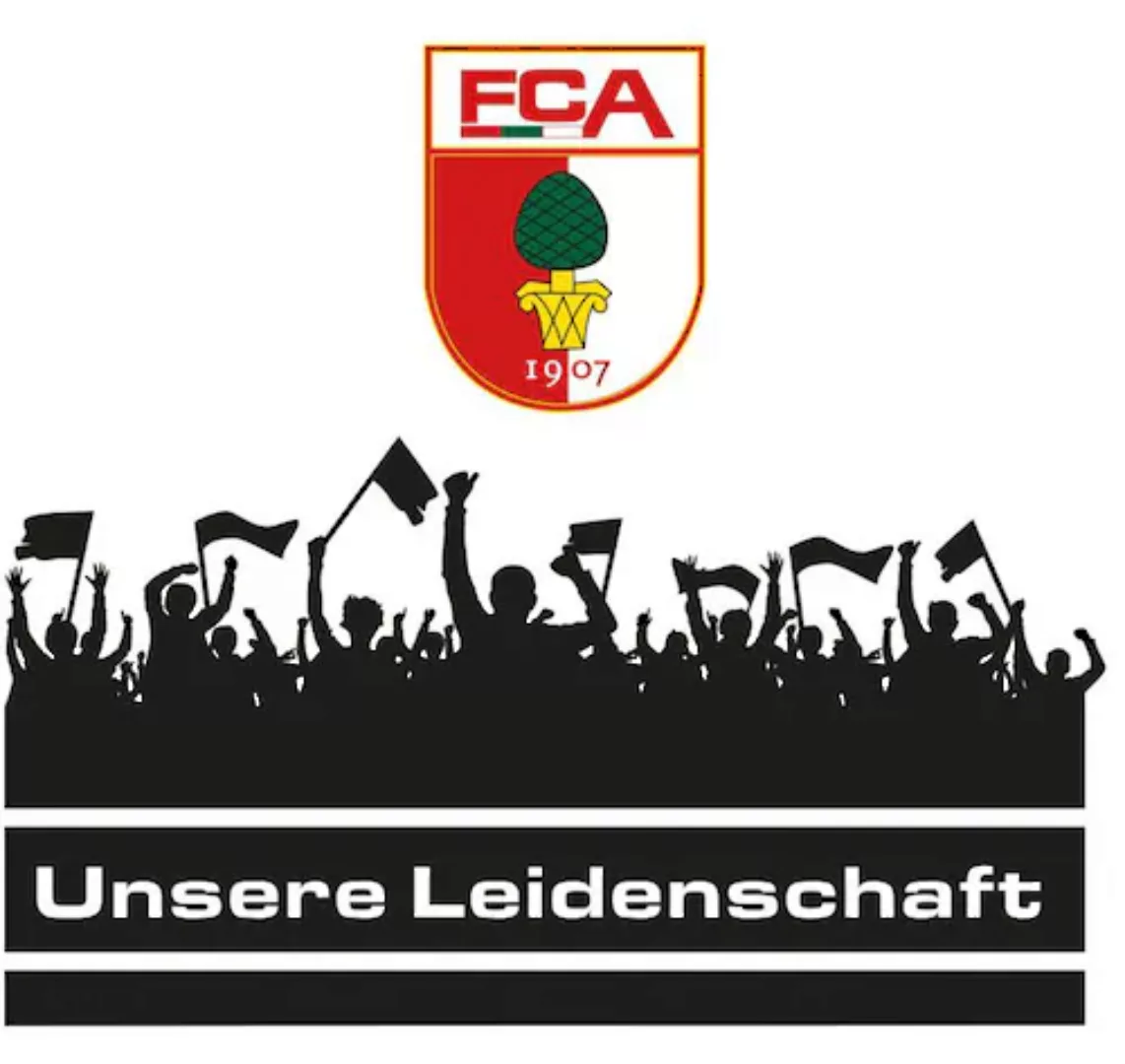 Wall-Art Wandtattoo »FC Augsburg Leidenschaft Fans«, (1 St.), selbstklebend günstig online kaufen