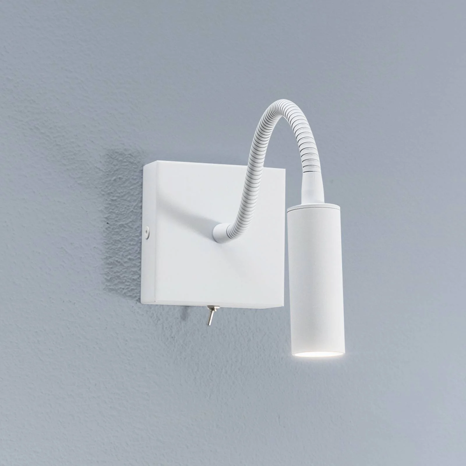 Wandlampe Ojos, weiß, Leselampe, verstellbar, 33 cm, G9 günstig online kaufen