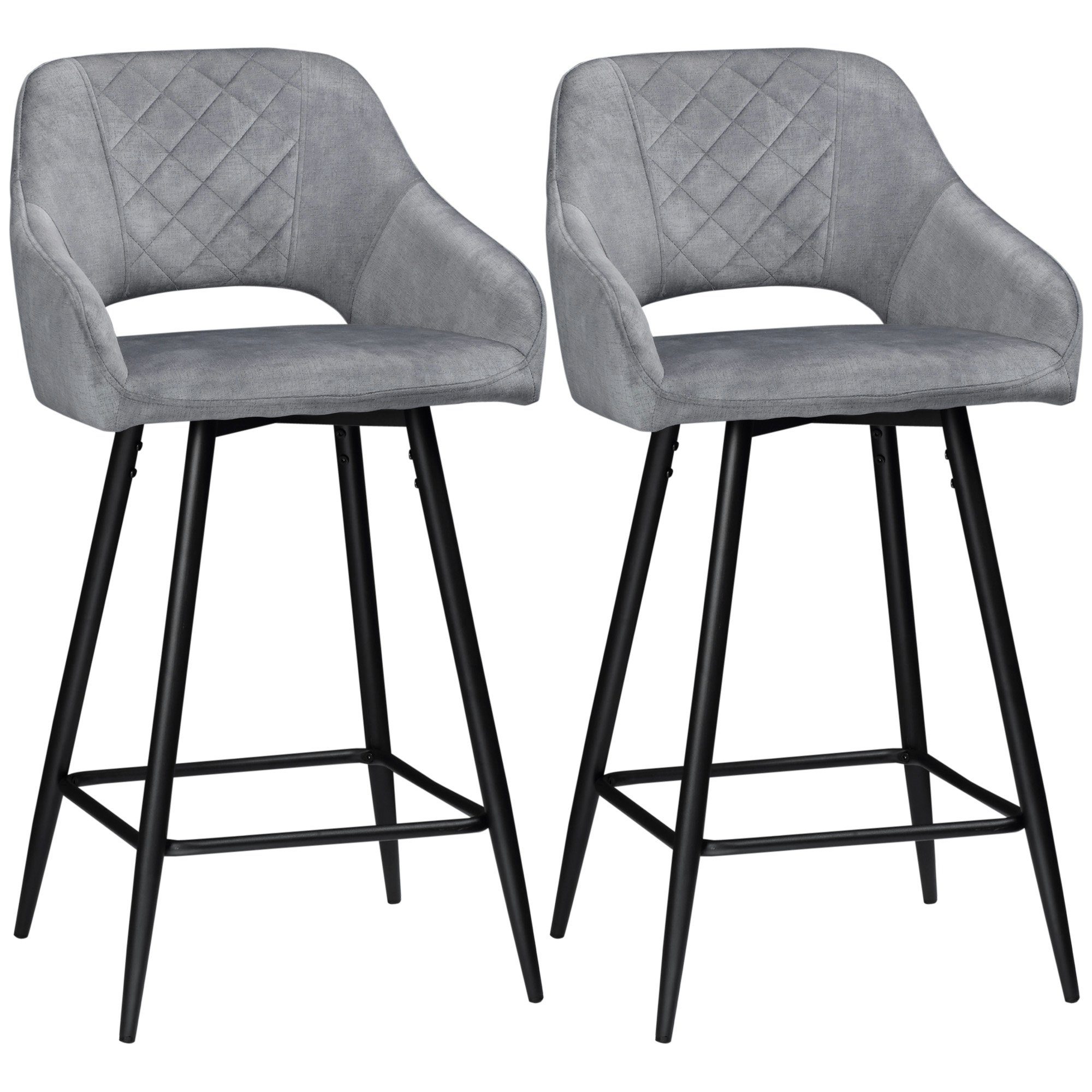 HOMCOM Barhocker Bistrohocker mit Fußstütze (Thekenhocker, günstig online kaufen