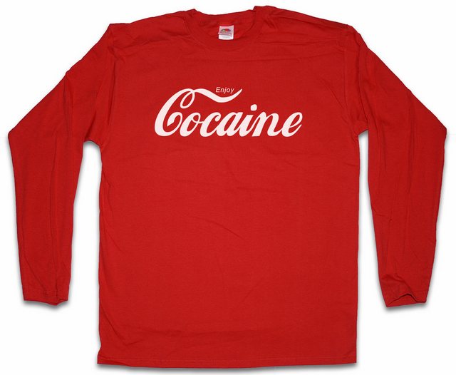 Urban Backwoods Langarmshirt Enjoy Cocaine Fun Langarm T-Shirt Logo Symbol günstig online kaufen