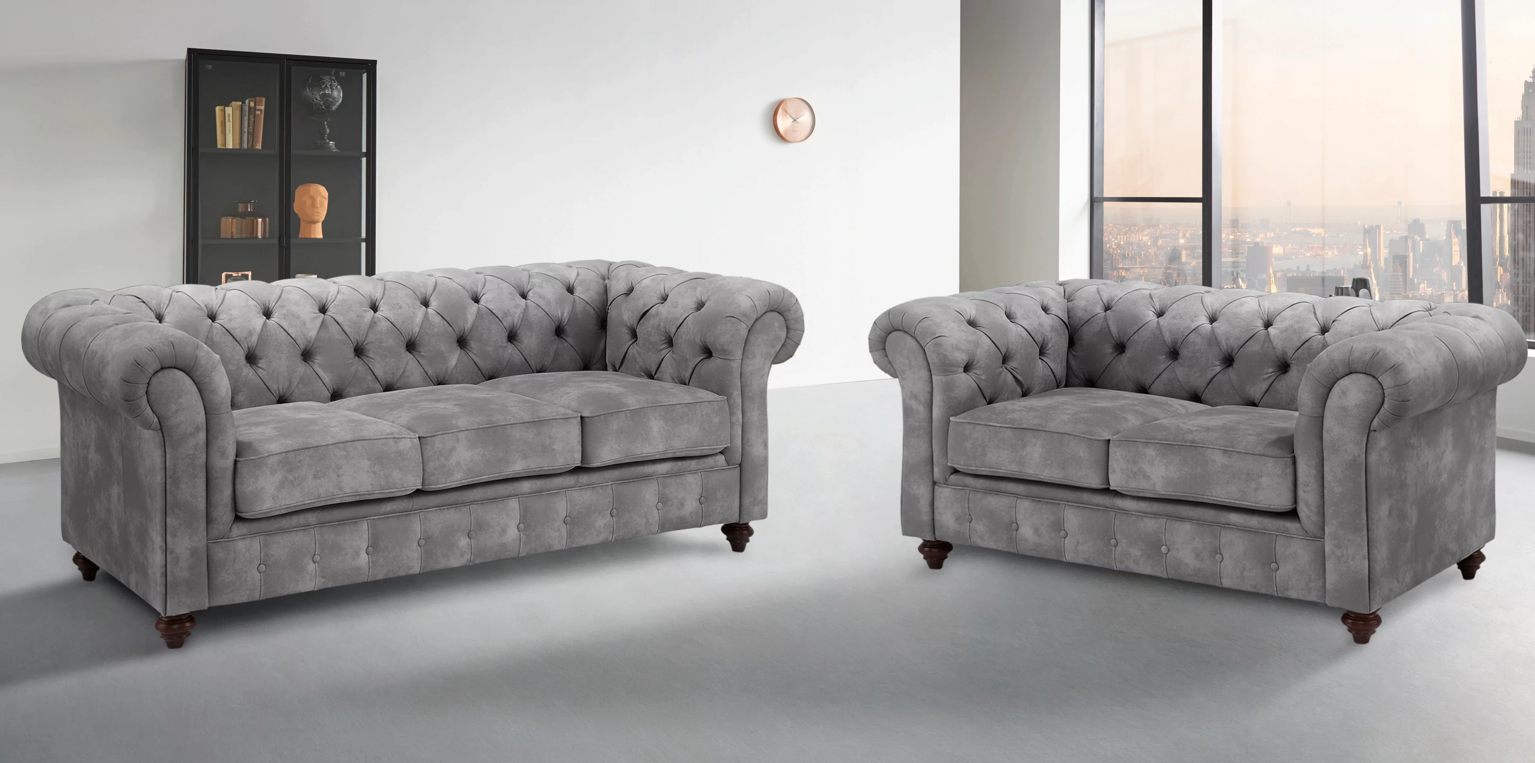 Home affaire Sitzgruppe "Chesterfield", (2 tlg.) günstig online kaufen