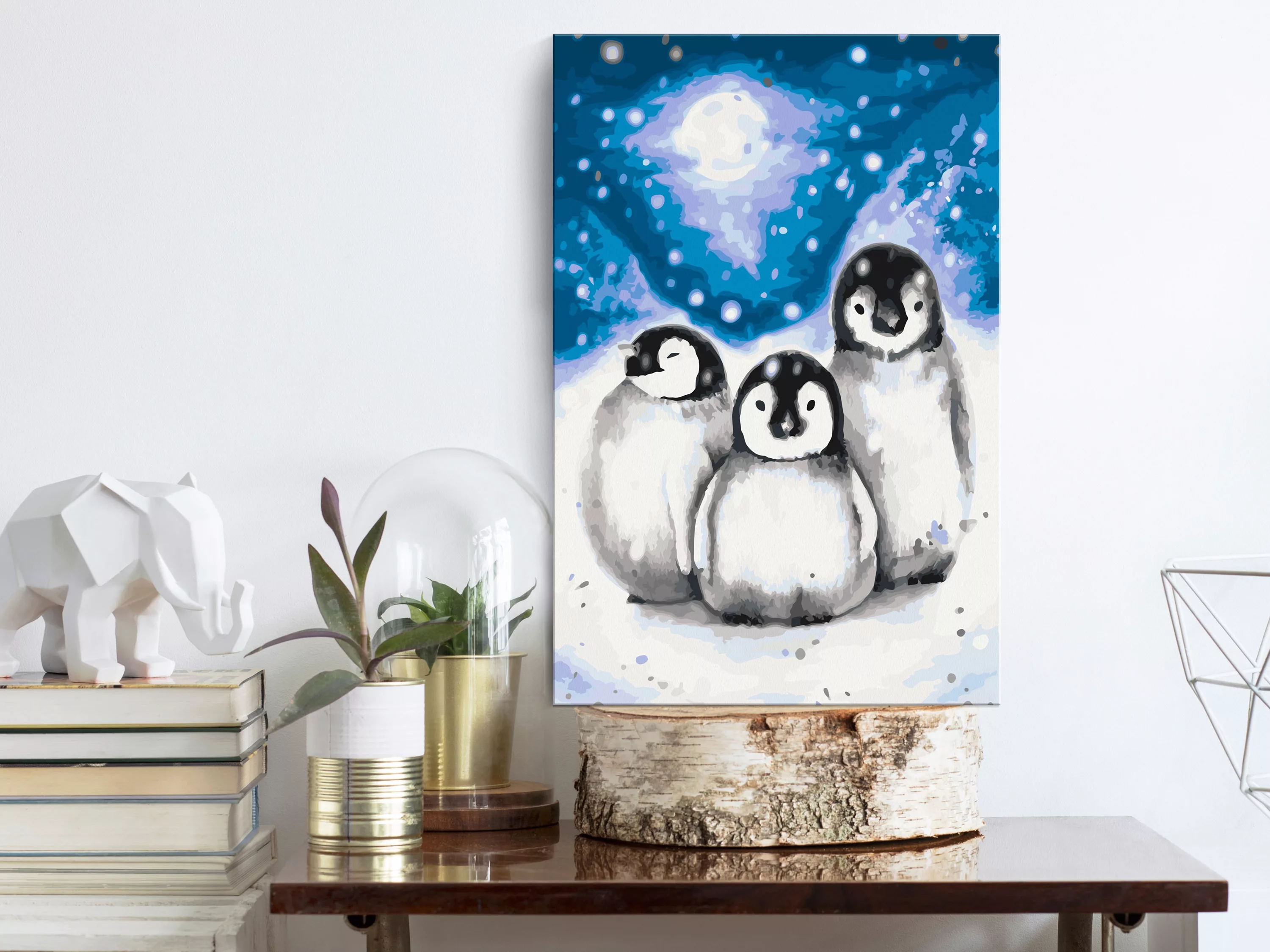 Malen Nach Zahlen - Three Penguins günstig online kaufen