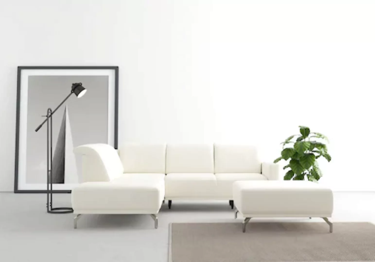 sit&more Ecksofa »Bailando L-Form«, wahlweise mit Kopfteilverstellung und V günstig online kaufen