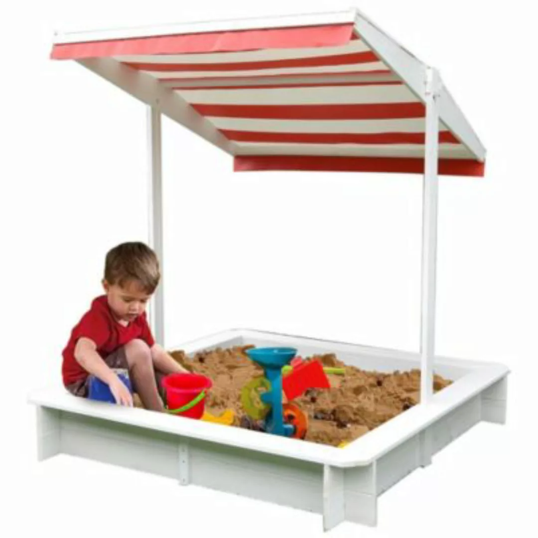 Mucola Sandkasten Sonnendach Sandkiste Sandbox aus Holz Spielhaus Holzsandk günstig online kaufen