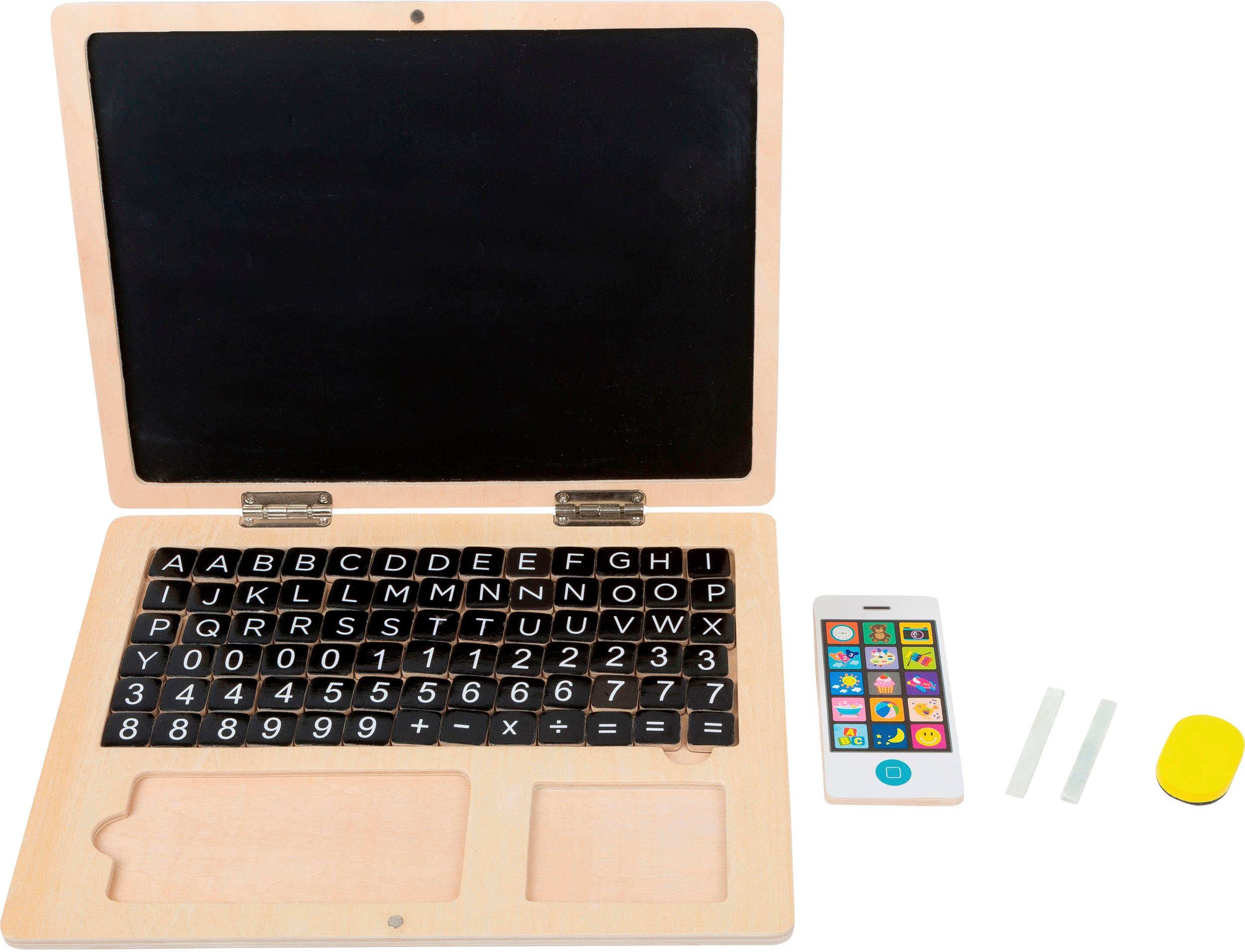 Small Foot Magnettafel Holz-Laptop mit Magnet-Tafel günstig online kaufen
