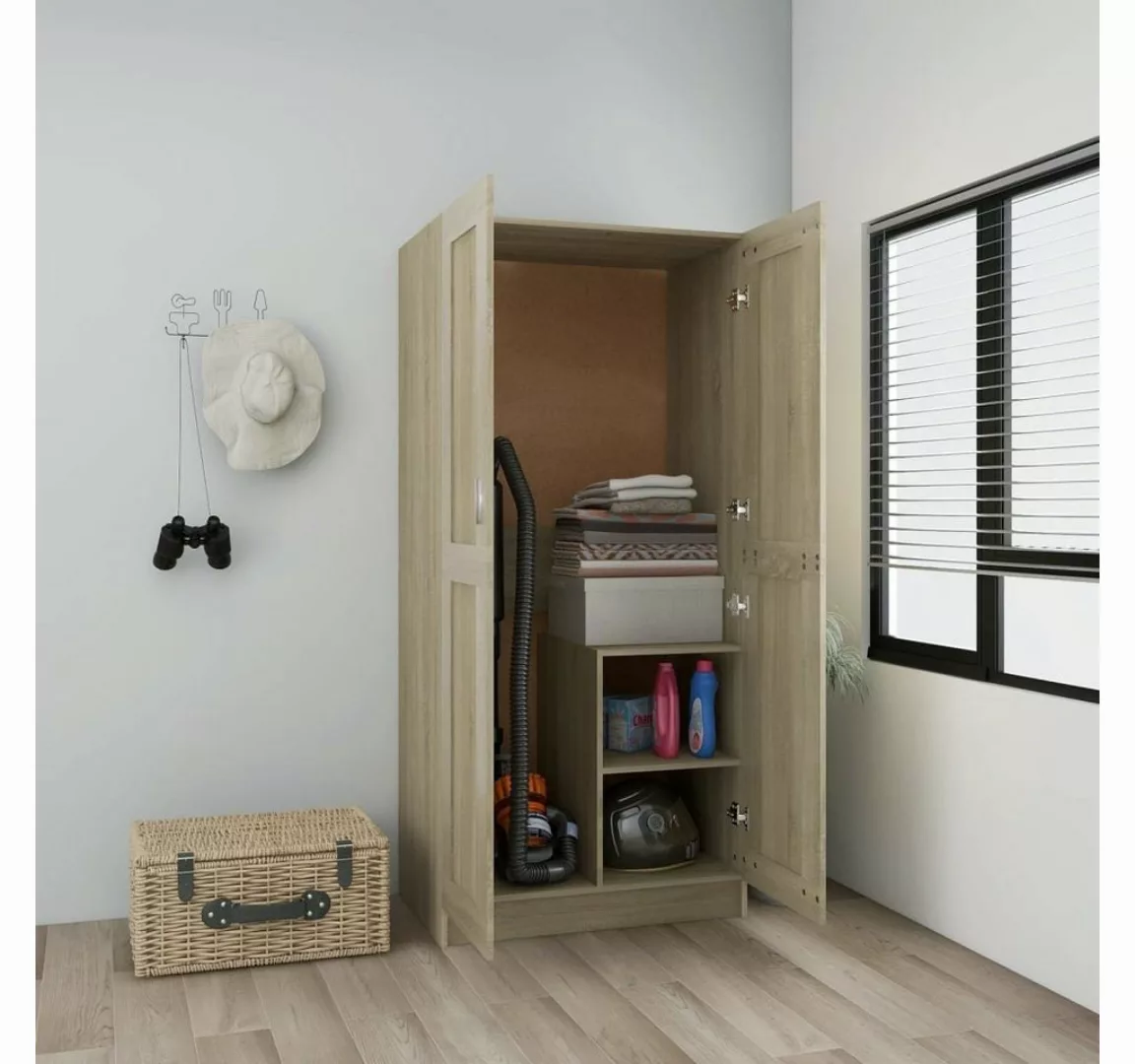 vidaXL Kleiderschrank Kleiderschrank Sonoma-Eiche 82,5x51,5x180 cm Spanplat günstig online kaufen