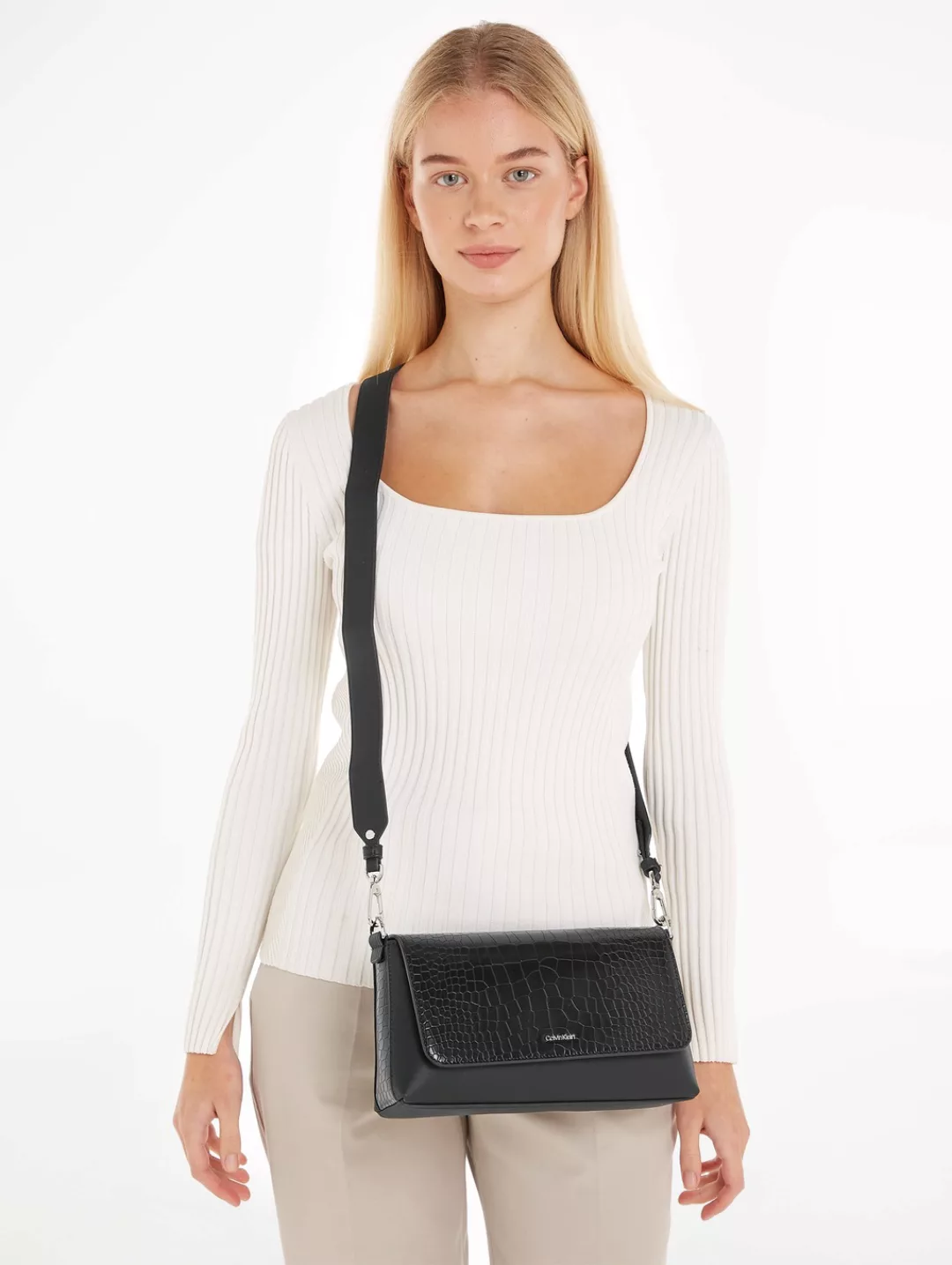 Calvin Klein Schultertasche "CK MUST SHOULDER BAG CROCO" günstig online kaufen
