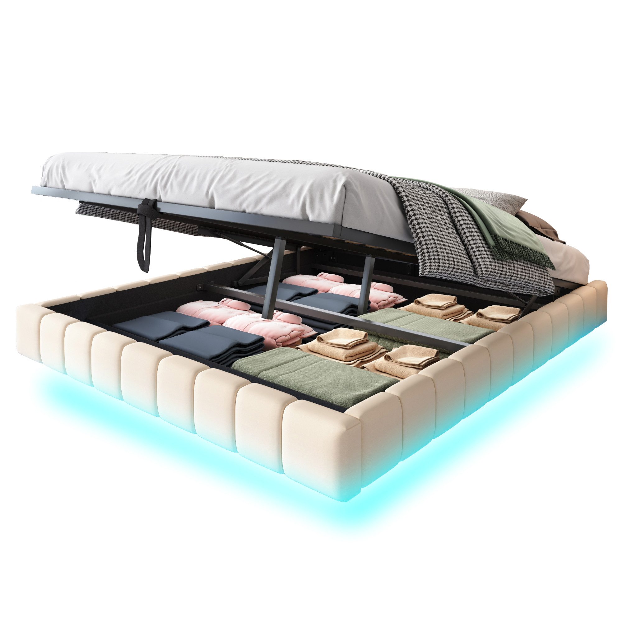 REDOM Polsterbett Funktionsbett,Kinderbett,Jugendbett (Schwebebett mit Stau günstig online kaufen