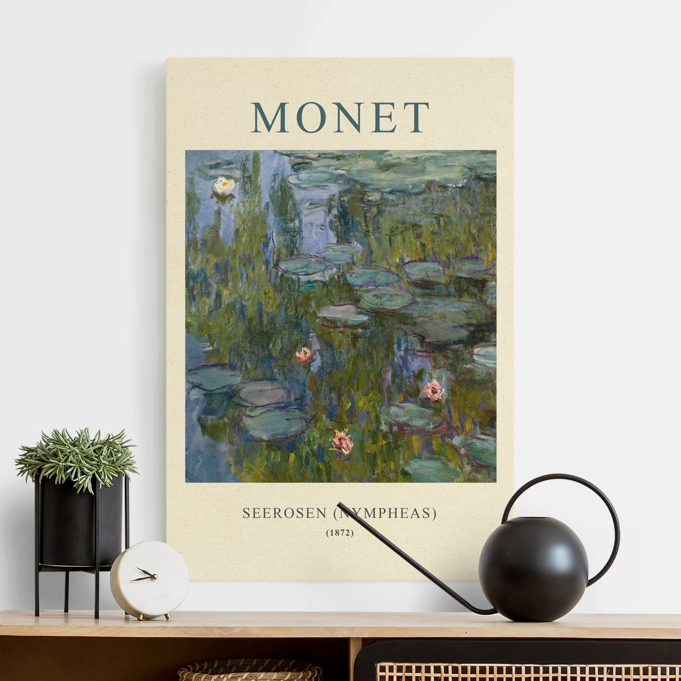 Leinwandbild auf Naturcanvas Claude Monet - Seerosen (Nympheas) - Museumsed günstig online kaufen