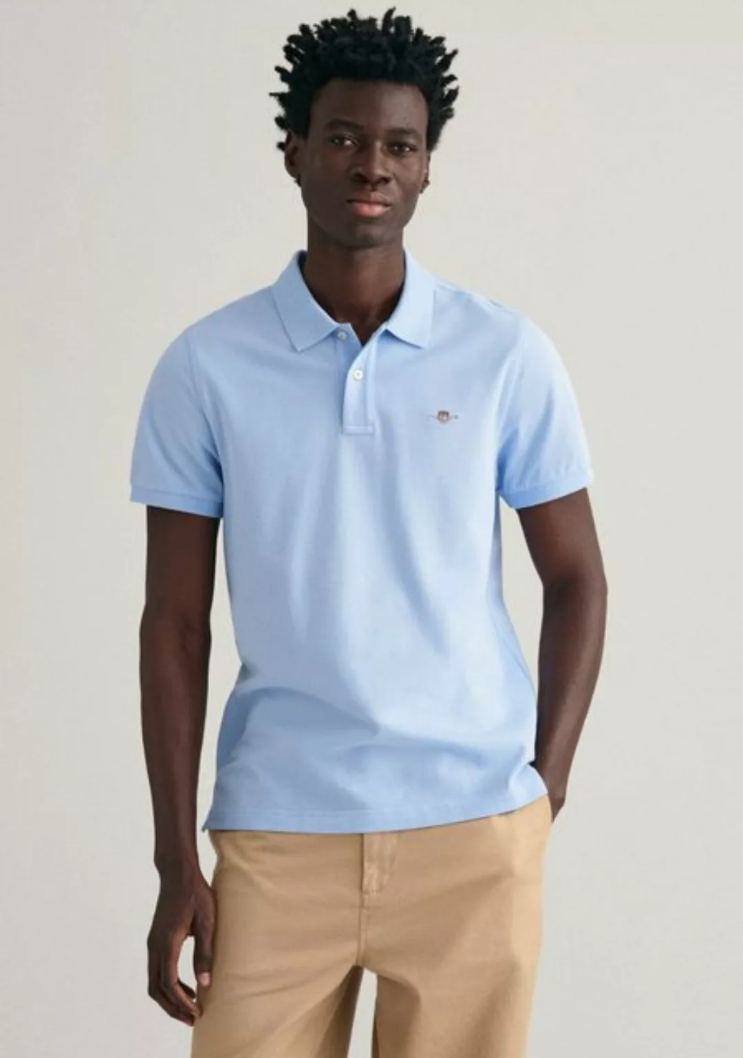 Gant Poloshirt "SLIM SHIELD SS PIQUE POLO", mit Logostickerei auf der Brust günstig online kaufen