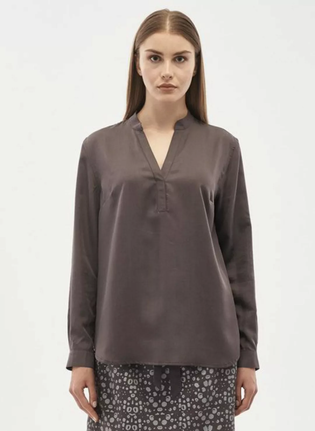 Langarm Bluse Aus Tencel günstig online kaufen