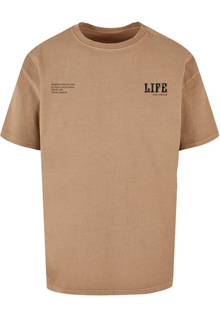 Merchcode T-Shirt Merchcode Herren Life Acid Washed Oversized Tee (1-tlg) günstig online kaufen