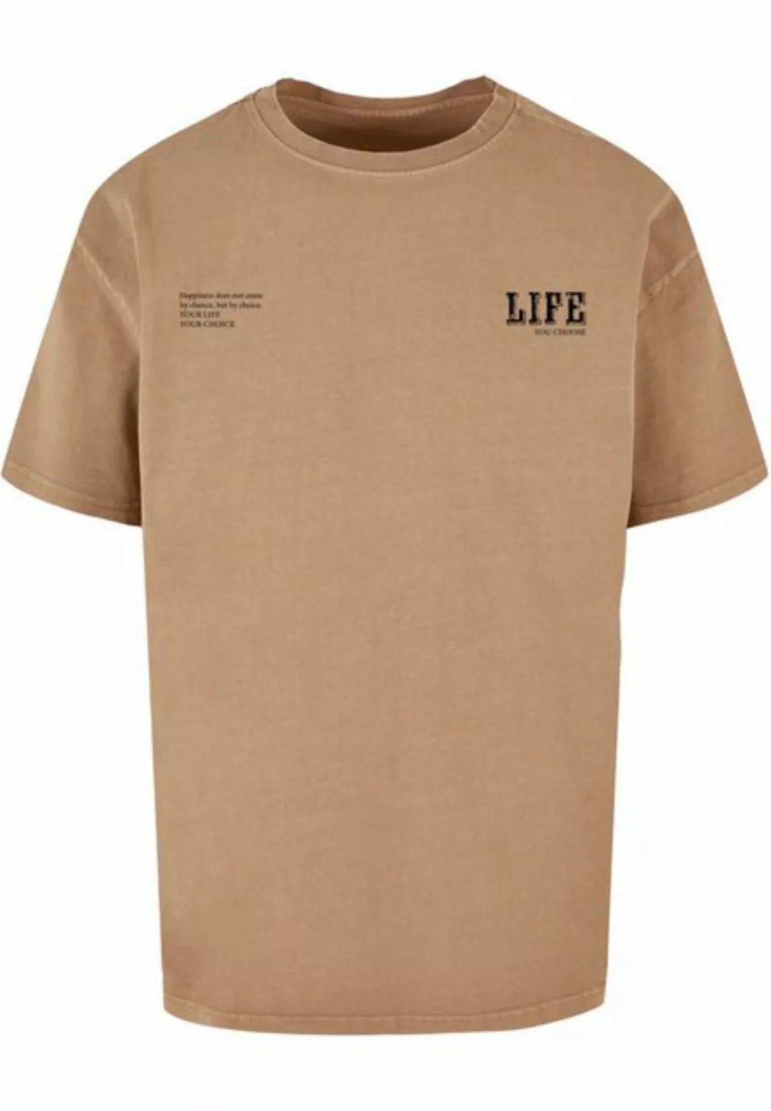 Merchcode T-Shirt Merchcode Herren Life Acid Washed Oversized Tee (1-tlg) günstig online kaufen