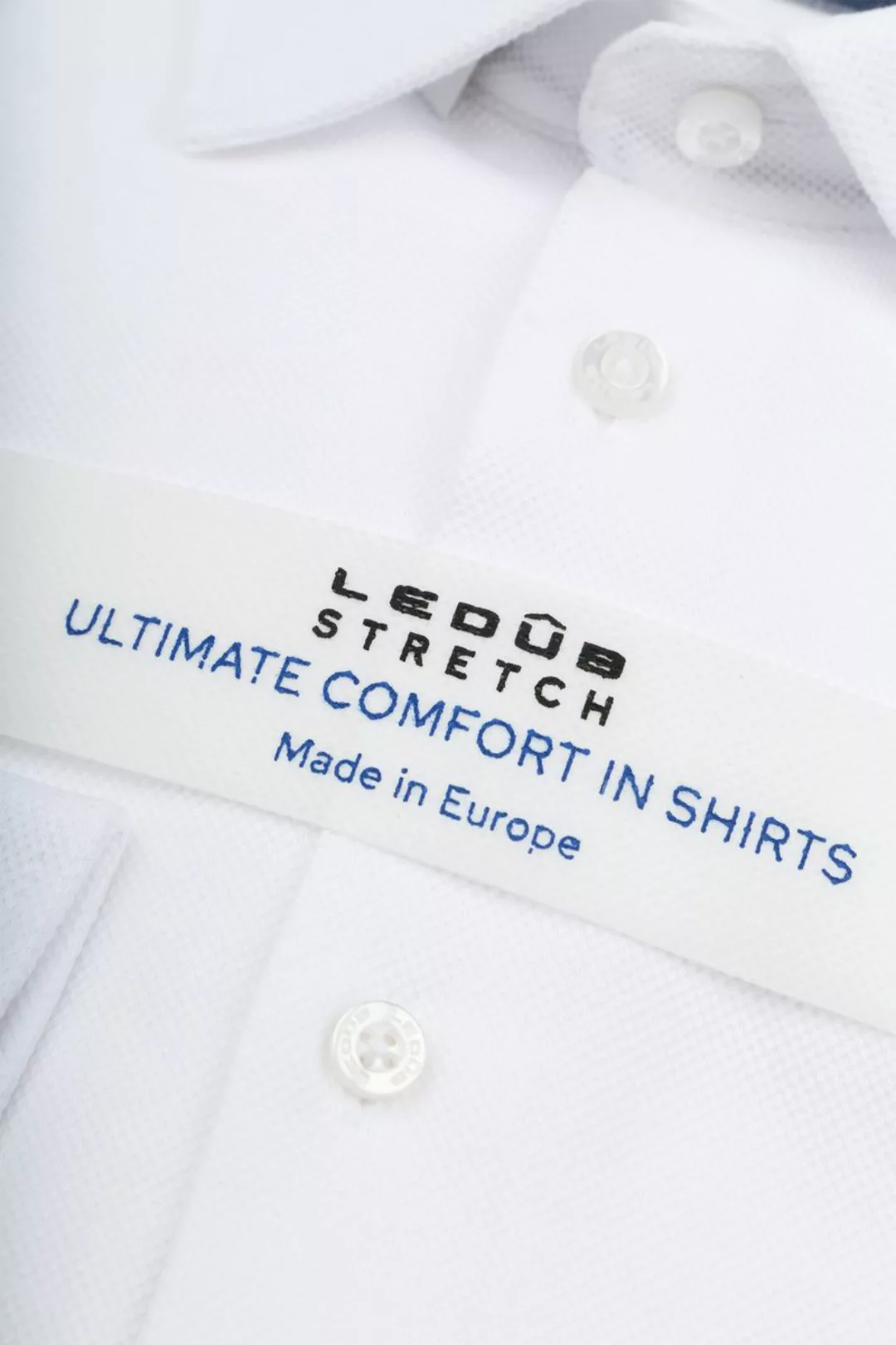 Ledub Tricot Hemd Weiß - Größe 40 günstig online kaufen