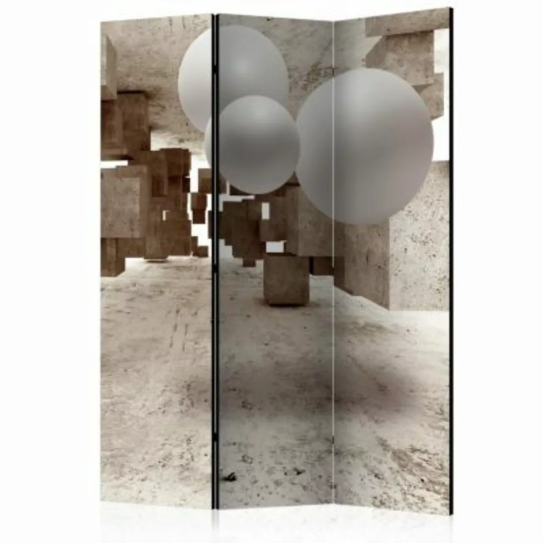 artgeist Paravent Concrete Maze [Room Dividers] weiß/beige Gr. 135 x 172 günstig online kaufen