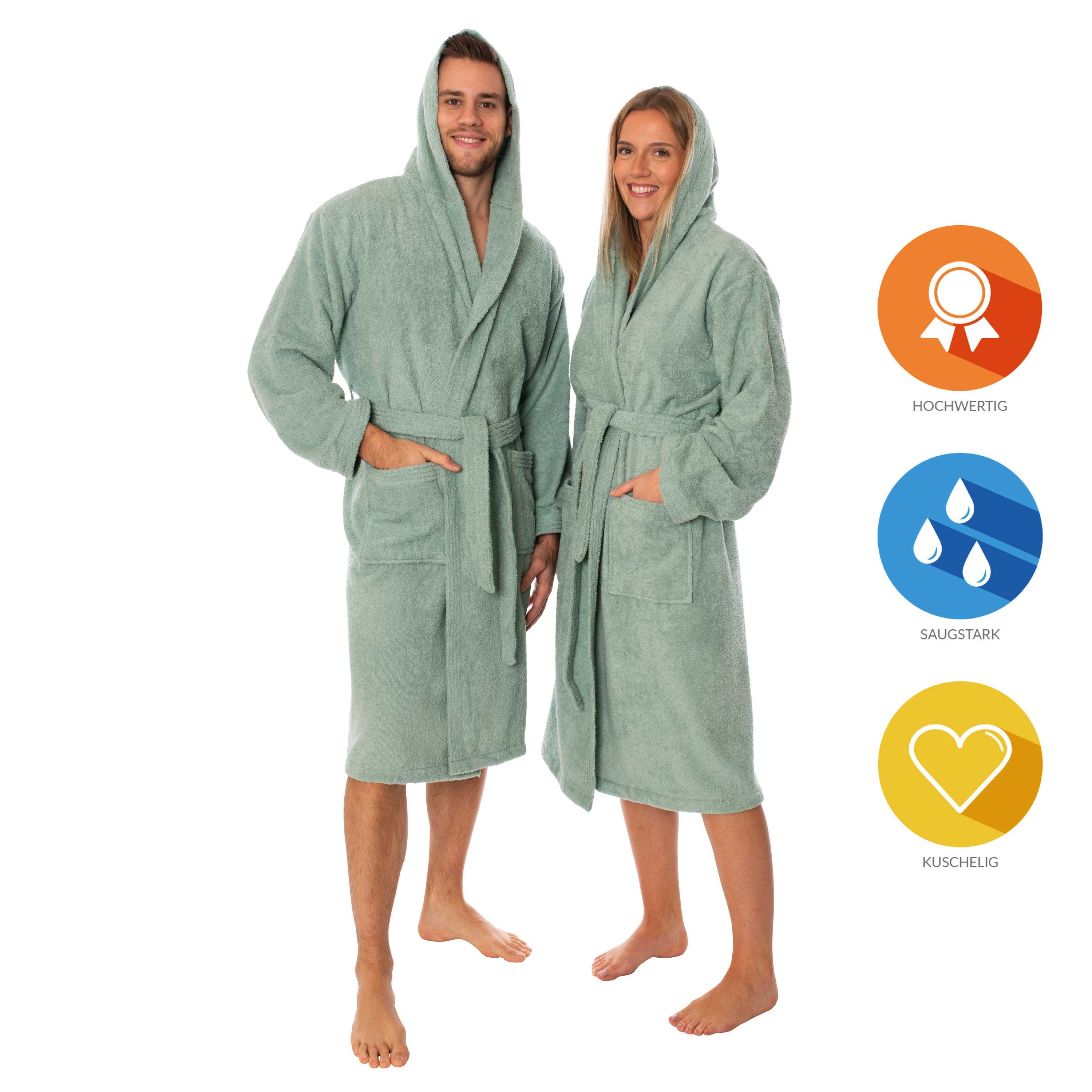 Lavea Bademantel Mexico, Lang, Premium Morgenmantel günstig online kaufen