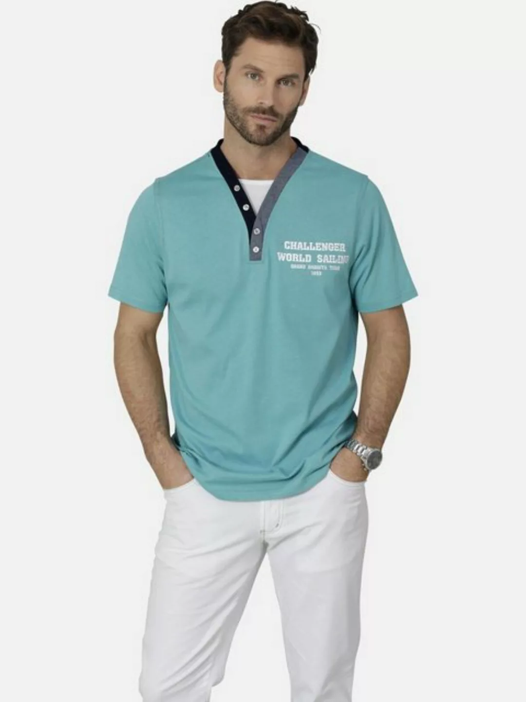 Babista T-Shirt ROMOLINO mit eleganten Zierknöpfen günstig online kaufen