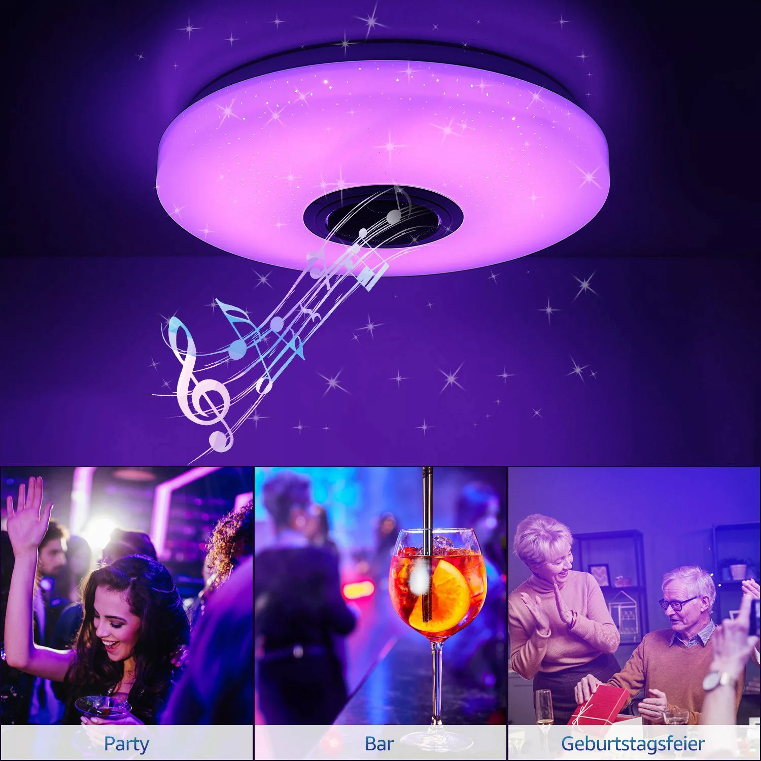 WILGOON Deckenleuchte 60W LED RGB Panel günstig online kaufen