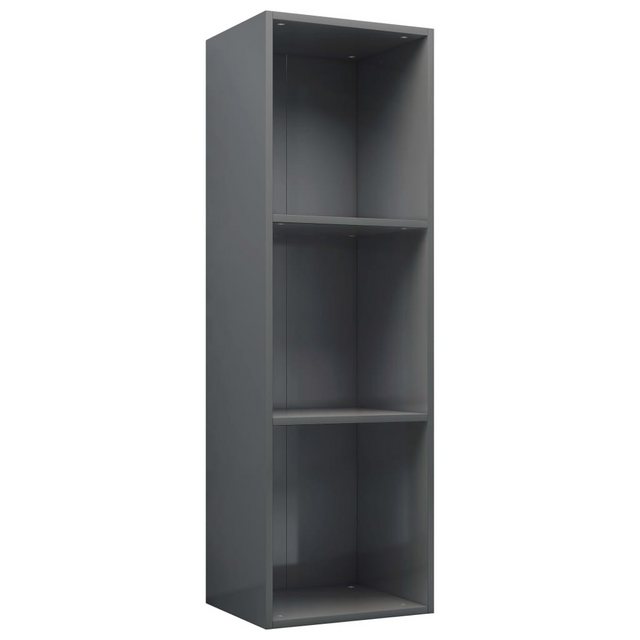 vidaXL Schrankmodule Bücherregal/TV-Schrank Hochglanz-Grau 36x30x114cm Holz günstig online kaufen