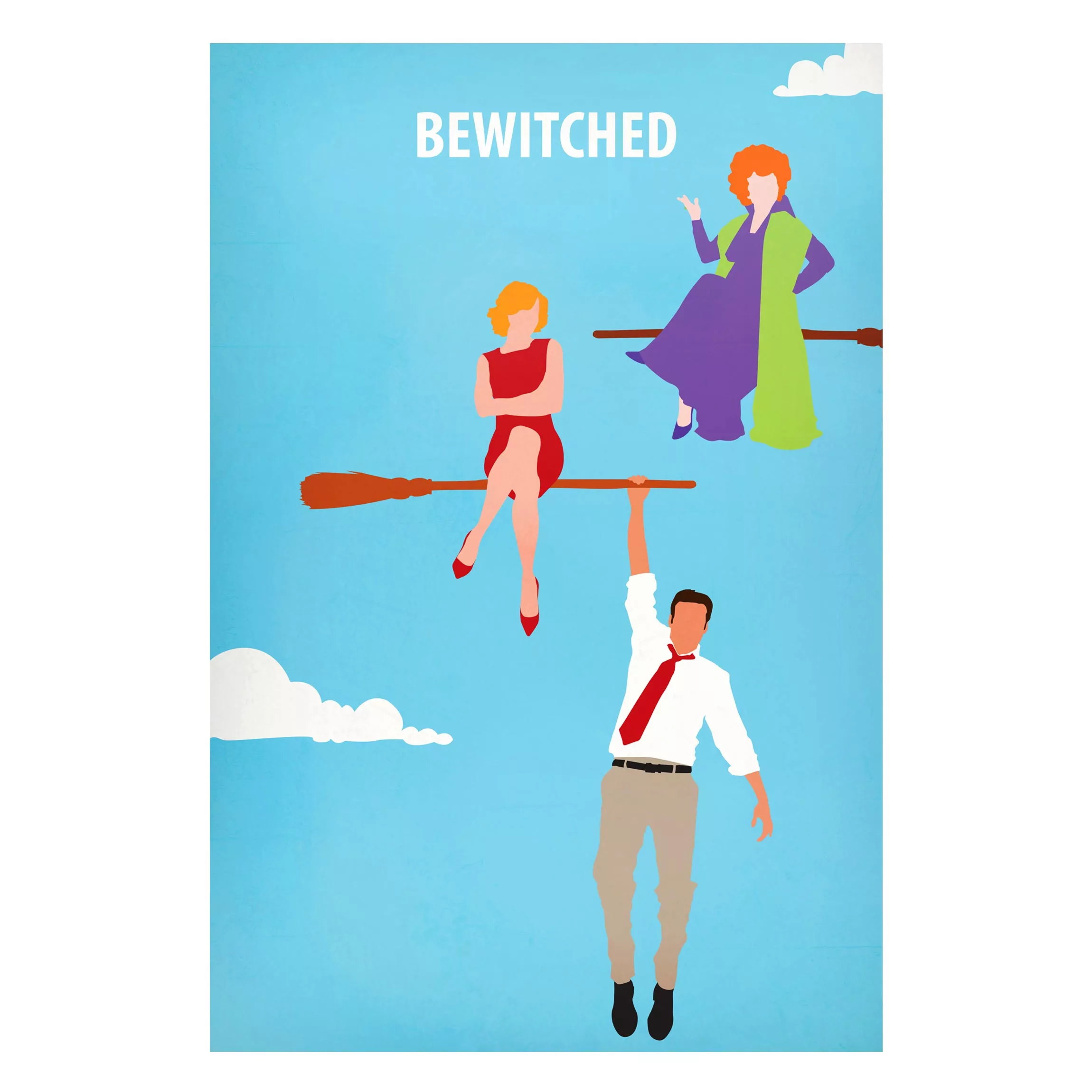 Magnettafel Kunstdruck - Hochformat 2:3 Filmposter Bewitched günstig online kaufen
