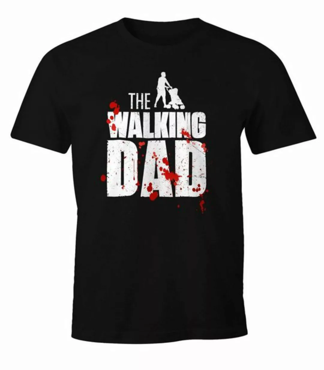 MoonWorks Print-Shirt The Walking Dad Shirt Herren T-Shirt Fun mit Print günstig online kaufen