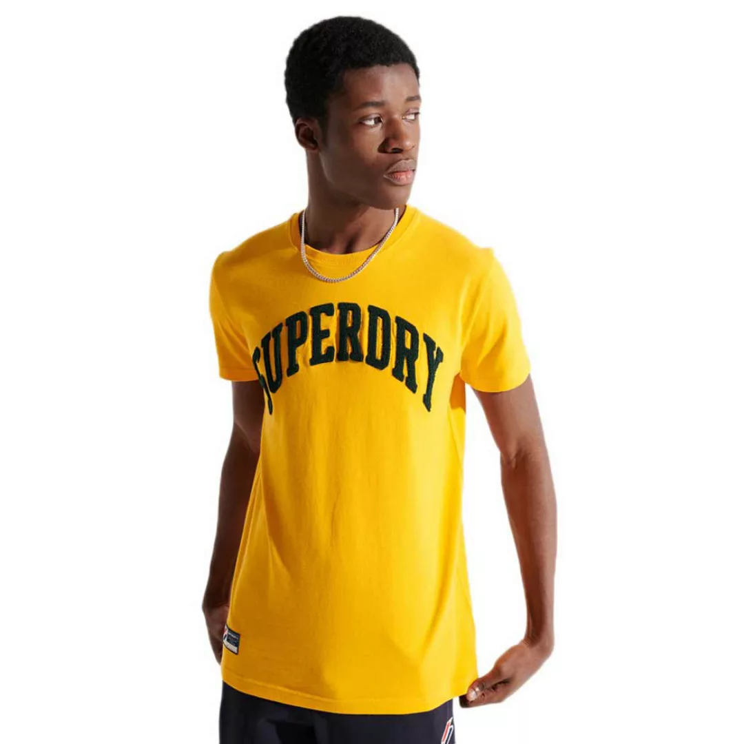 Superdry Varsity Arch Mono Kurzarm T-shirt M Utah Gold günstig online kaufen