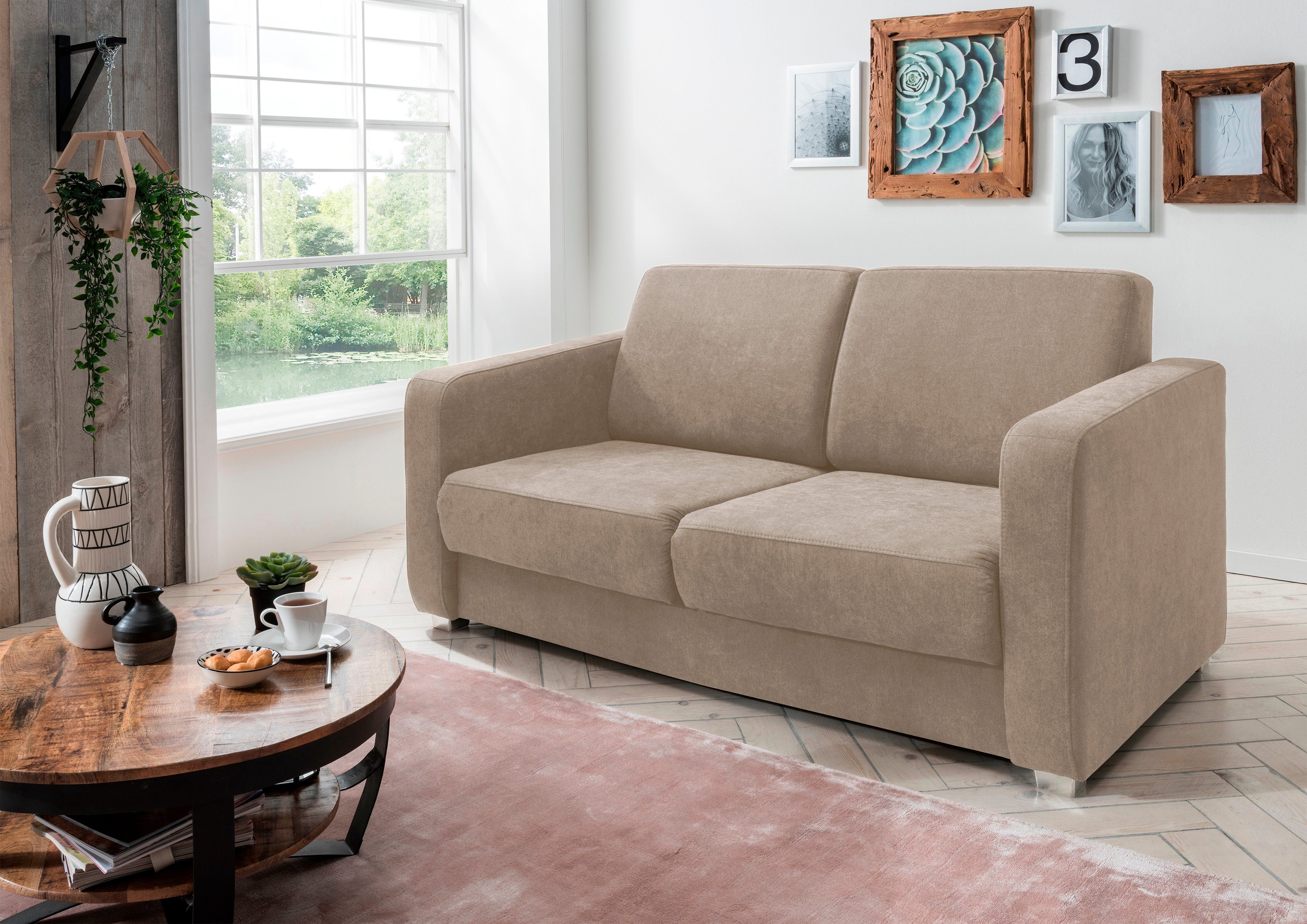 INOSIGN Schlafsofa "Mia Problemlöser Sofa, Einzelauszug, Bettsofa, zeitlos günstig online kaufen