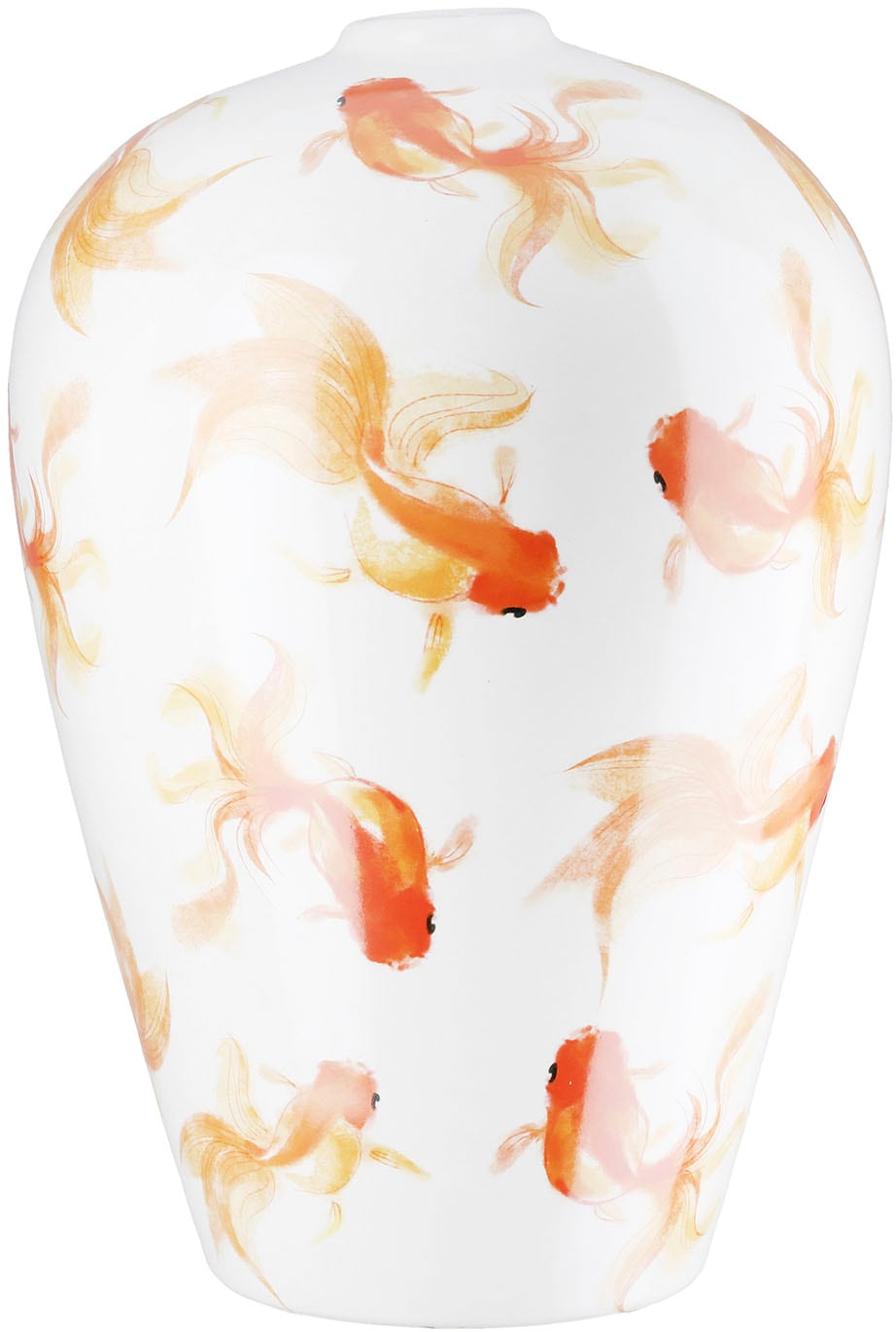 GILDE Tischvase "Vase bauchig Neon weiß H. 30 cm", (1 St.) günstig online kaufen