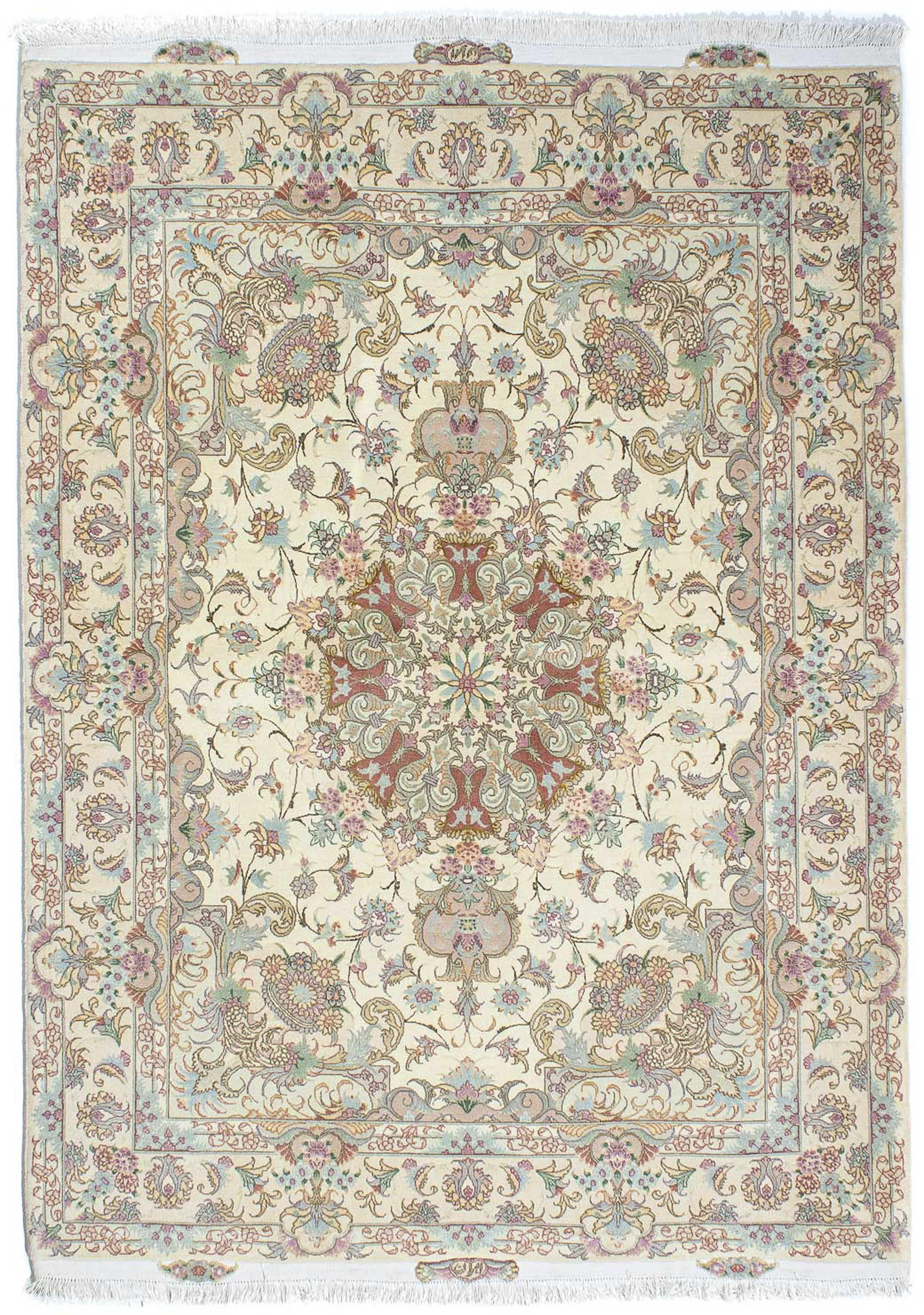 morgenland Orientteppich »Perser - Täbriz - Royal - 203 x 151 cm - beige«, günstig online kaufen