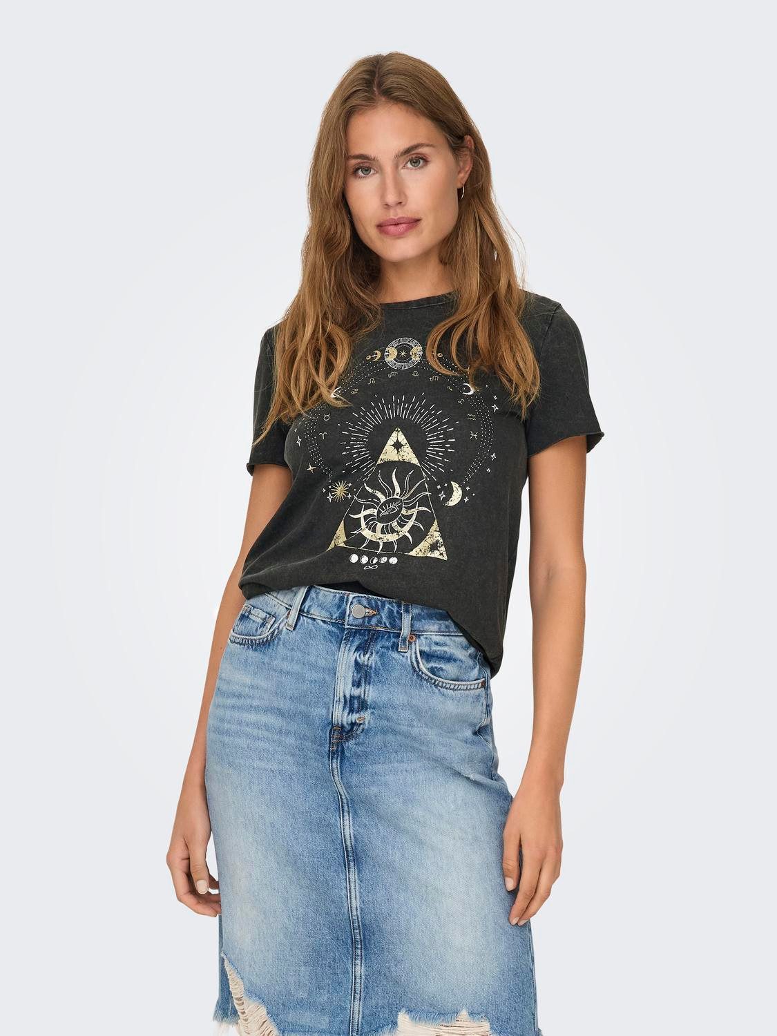 ONLY Rundhalsshirt ONLLUCY REG S/S TOP günstig online kaufen