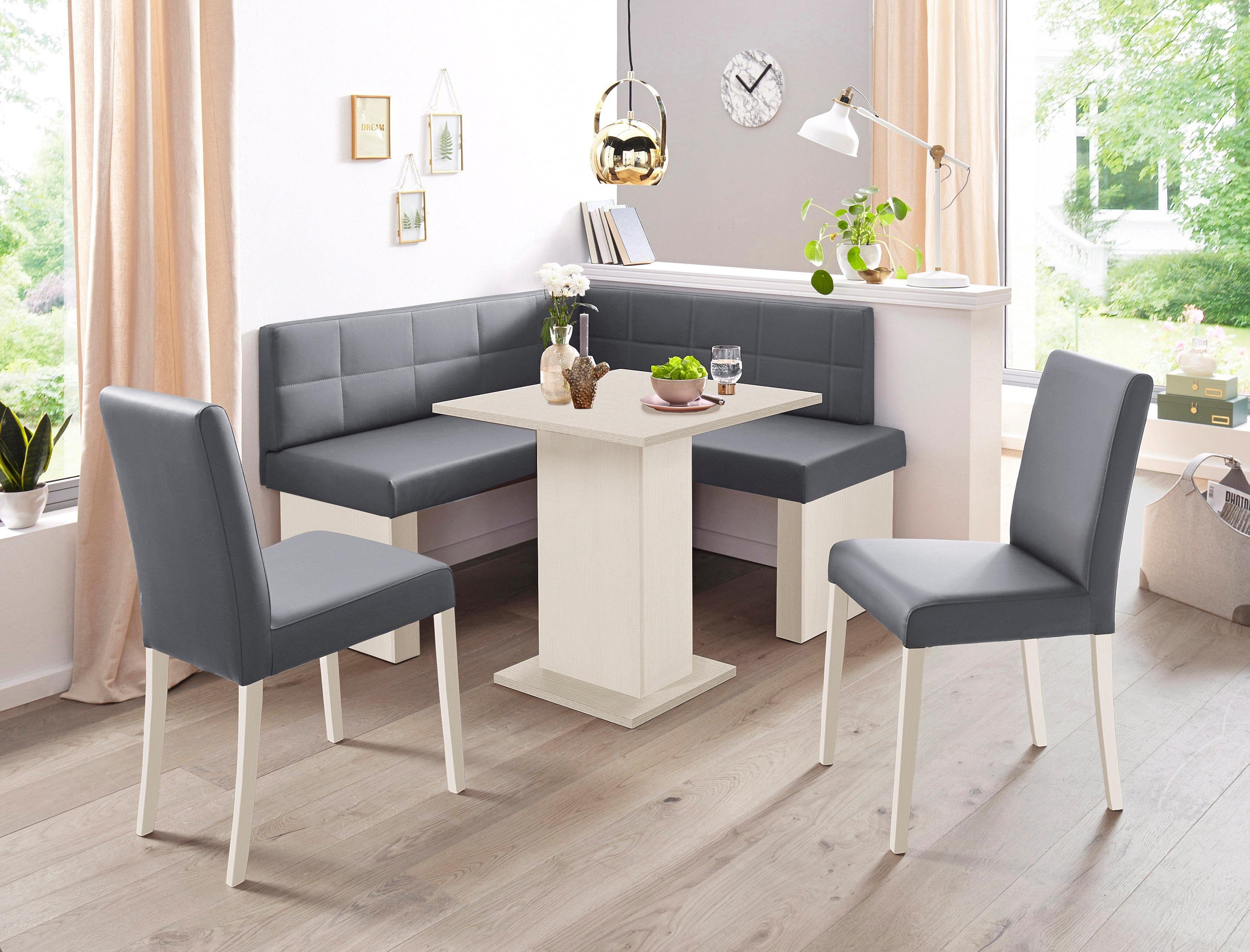 massivline&more Eckbank "Anna 2", Schenkel gleichschenkelig 130 cm günstig online kaufen