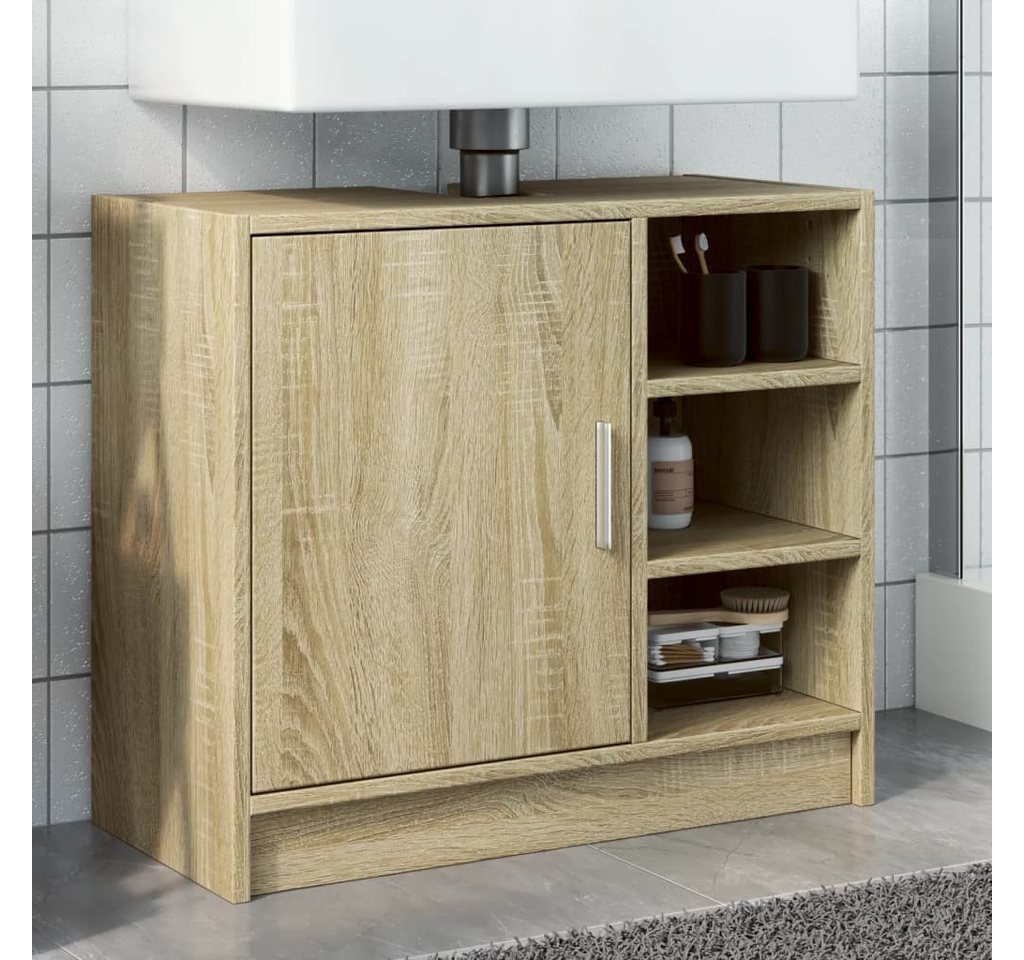 vidaXL Schrankmodule Waschbeckenunterschrank Sonoma-Eiche 63x29x55 cm Holzw günstig online kaufen