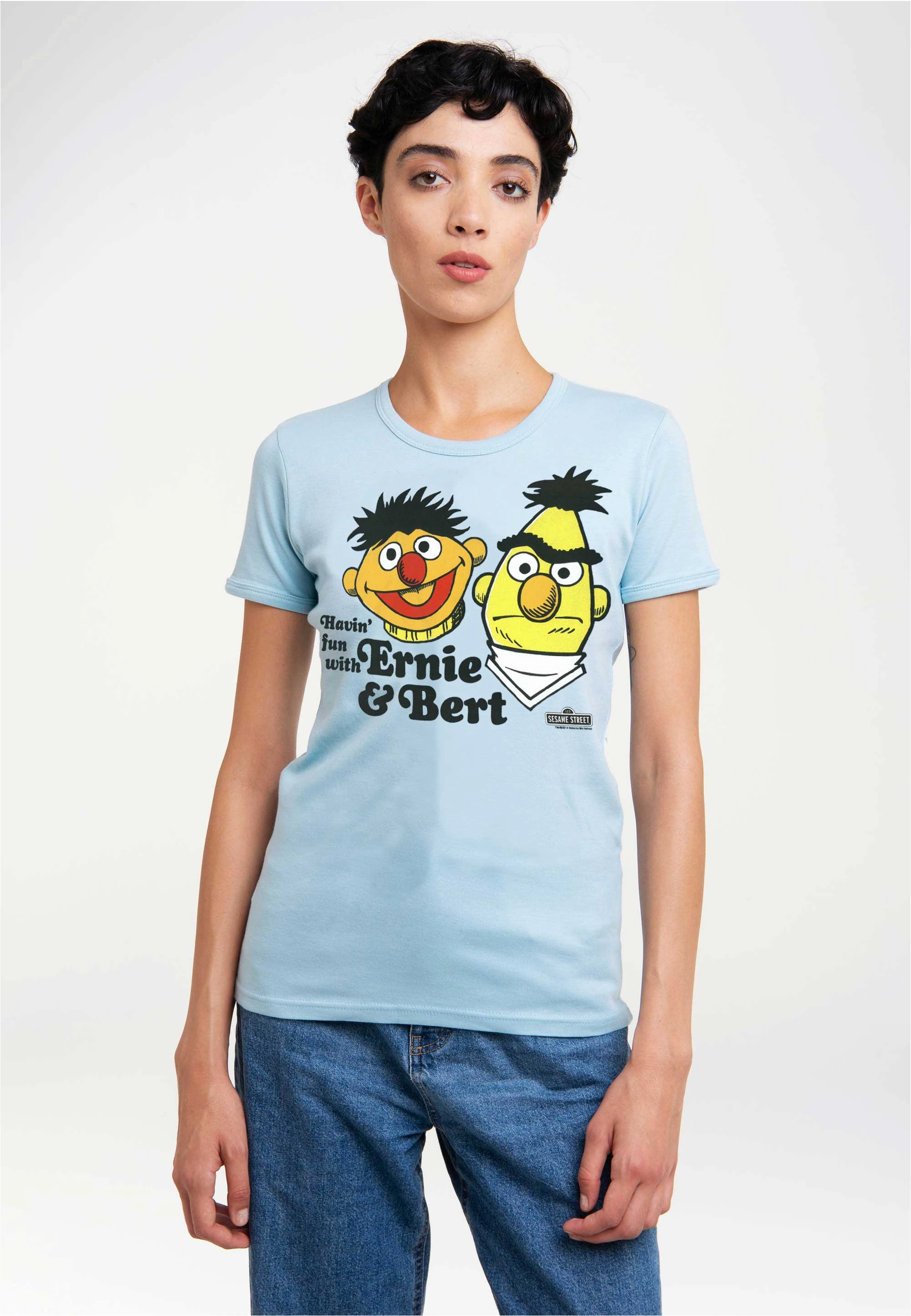 LOGOSHIRT T-Shirt "Ernie und Bert", mit lizenziertem Originaldesign günstig online kaufen