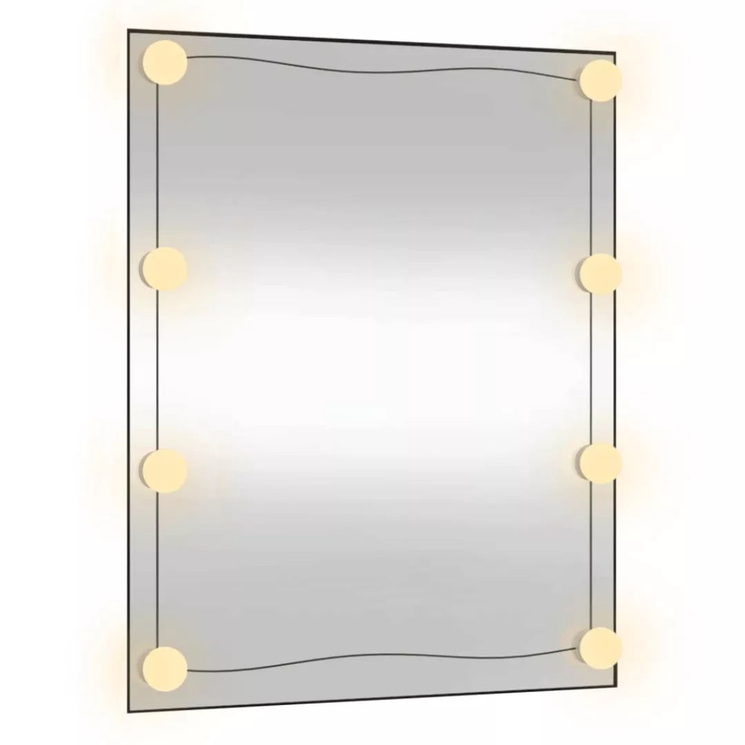 Vidaxl Wandspiegel Mit Led-leuchten 50x60 Cm Glas Rechteckig günstig online kaufen
