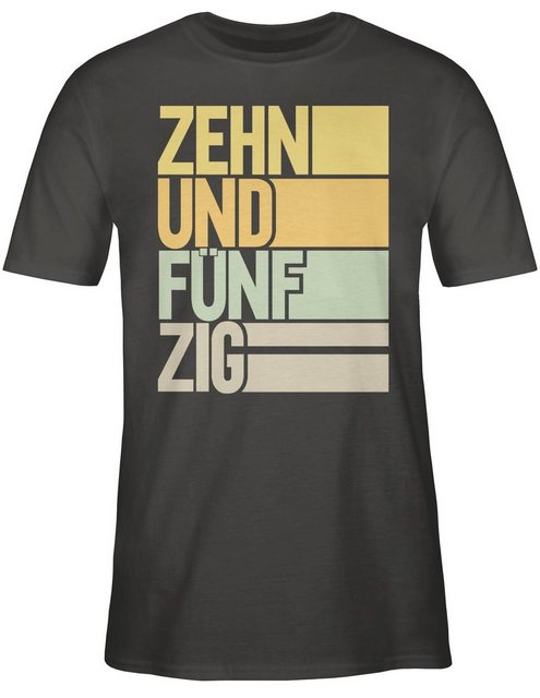 Shirtracer T-Shirt Zehnundfünfzig 60. Geburtstag günstig online kaufen