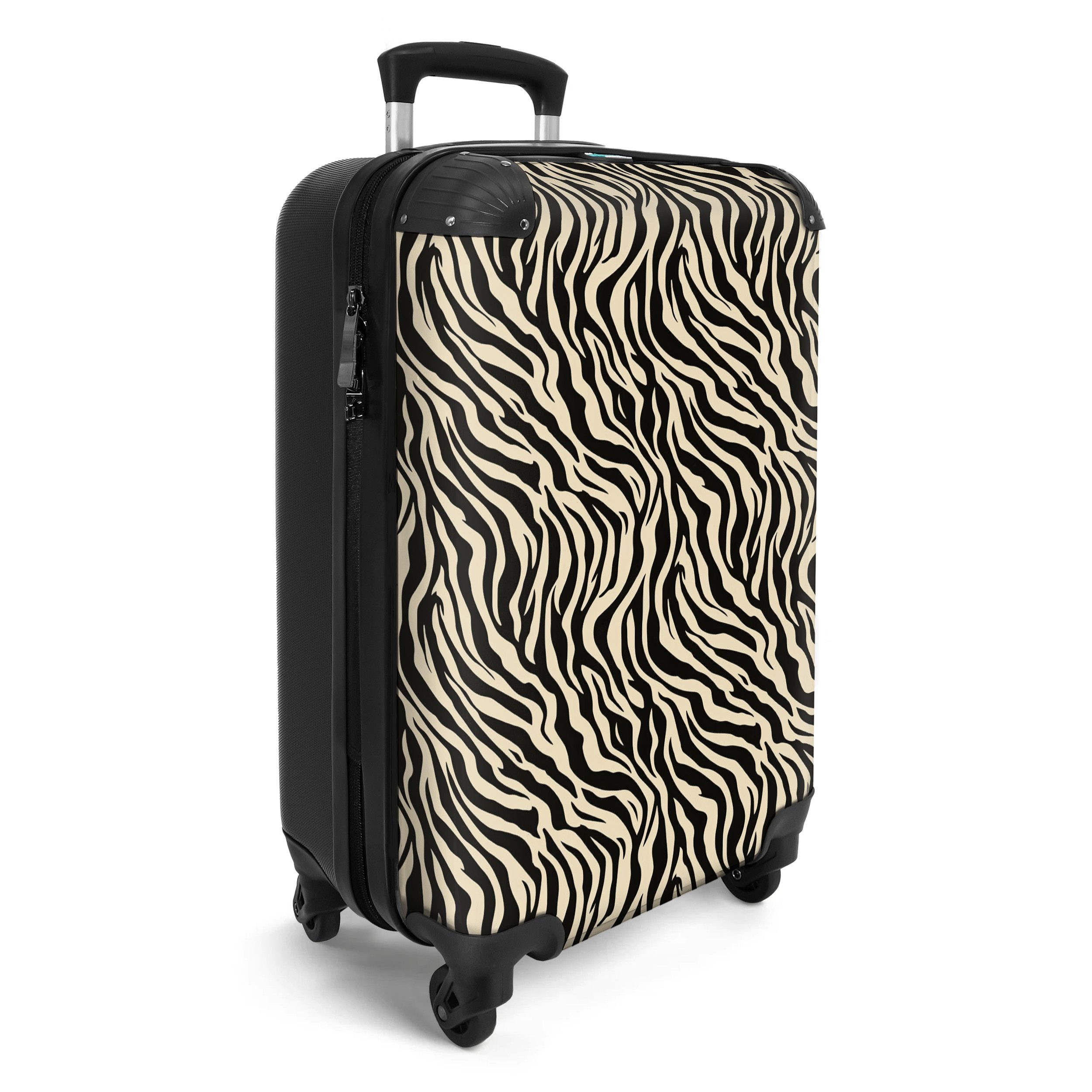 NoBoringSuitcases.com© Hartschalen-Trolley Tiermuster - Zebra - günstig online kaufen