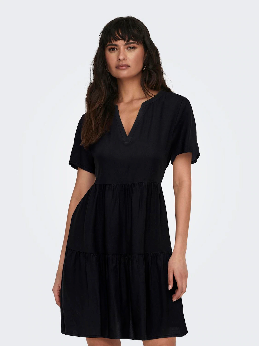 ONLY Sommerkleid "ONLZALLY LIFE S/S THEA DRESS NOOS PTM", mit Stufen Volant günstig online kaufen