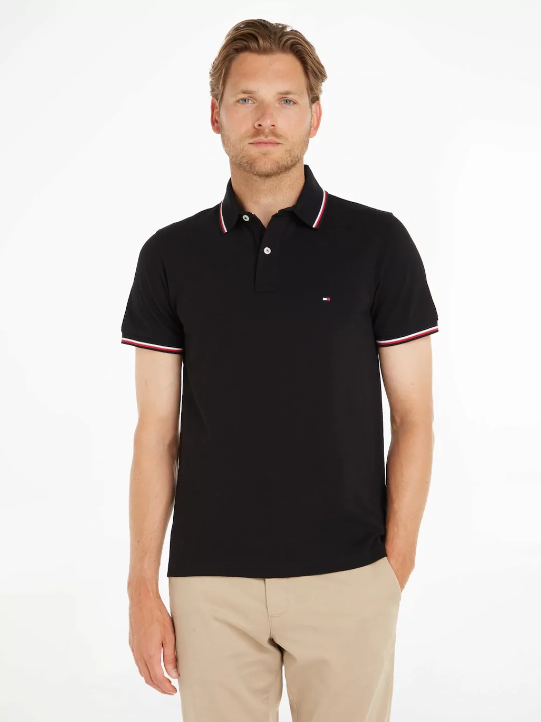 Tommy Hilfiger Poloshirt "TOMMY TIPPED SLIM POLO" günstig online kaufen