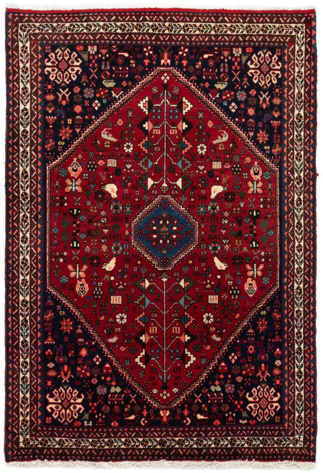 morgenland Wollteppich »Abadeh Medaillon Rosso scuro 161 x 105 cm«, rechtec günstig online kaufen
