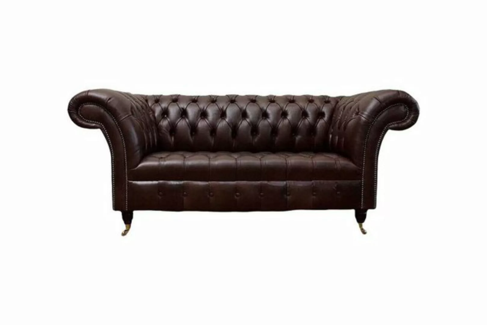 Xlmoebel Sofa Chesterfield Polsterbank Leder 2-Sitzer Loungemöbel Neu Sofa, günstig online kaufen