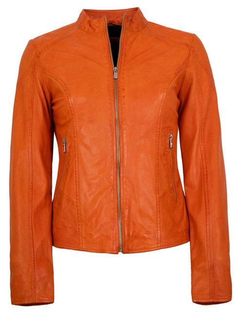 Jilani Lederjacke YLVI Jilani - Damen Lederjacke Lammnappa orange günstig online kaufen