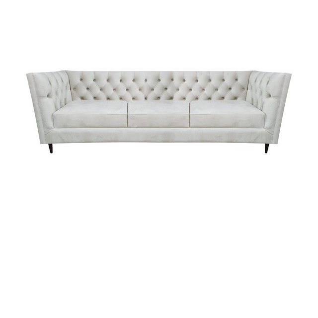 JVmoebel Chesterfield-Sofa Sofa Dreisitze Couch Design Leder Sessel Polster günstig online kaufen