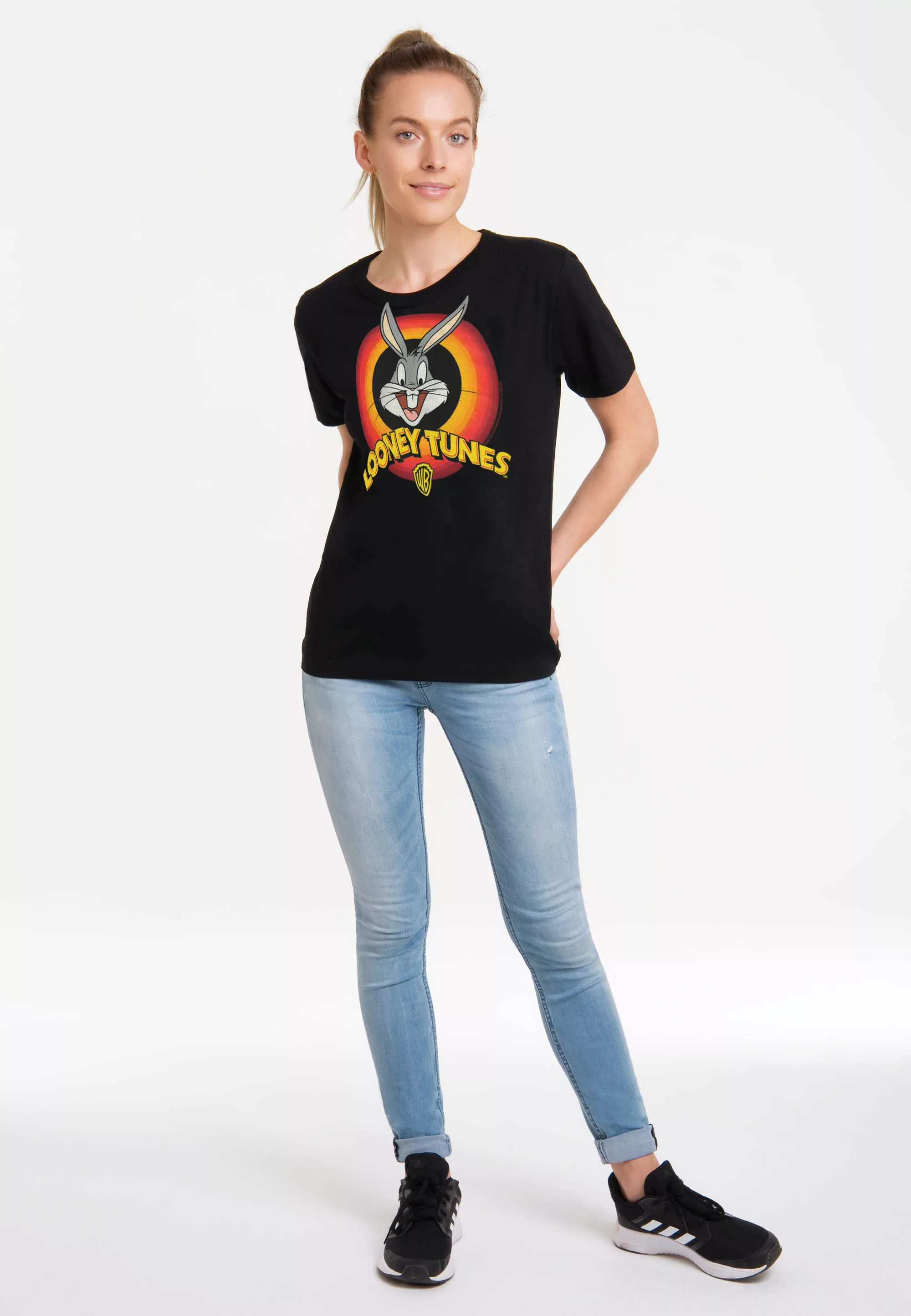 LOGOSHIRT T-Shirt "Looney Tunes – Bugs Bunny Logo", mit coolem Logo-Print günstig online kaufen