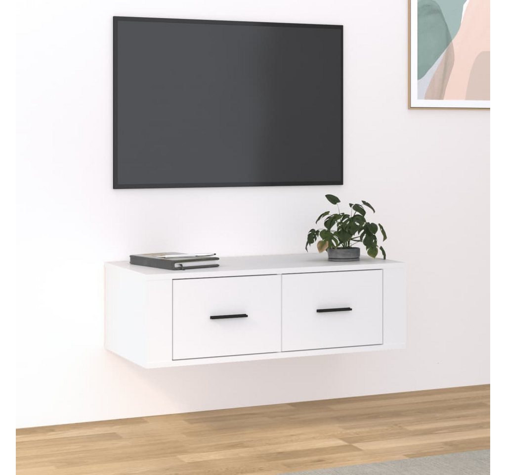 vidaXL TV-Schrank TV-Wandschrank Weiß 80x36x25 cm Spanplatte Lowboard Ferns günstig online kaufen