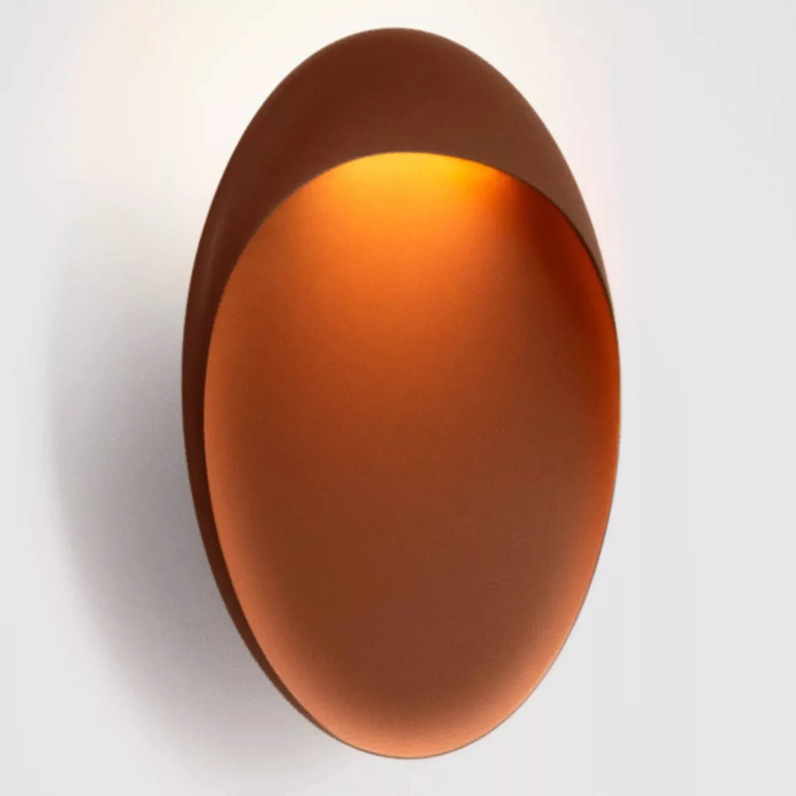 Louis Poulsen LED-Wandlampe Flindt, corten, 3.000 K, Ø 40 cm günstig online kaufen