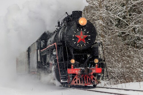 Papermoon Fototapete »Alte Dampflokomotive« günstig online kaufen