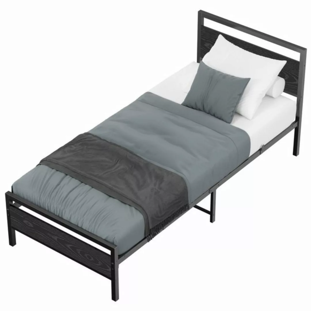 WISHDOR Metallbett Einzelbett Jugendbett (140x200cm ohne Matratze), mit Lat günstig online kaufen