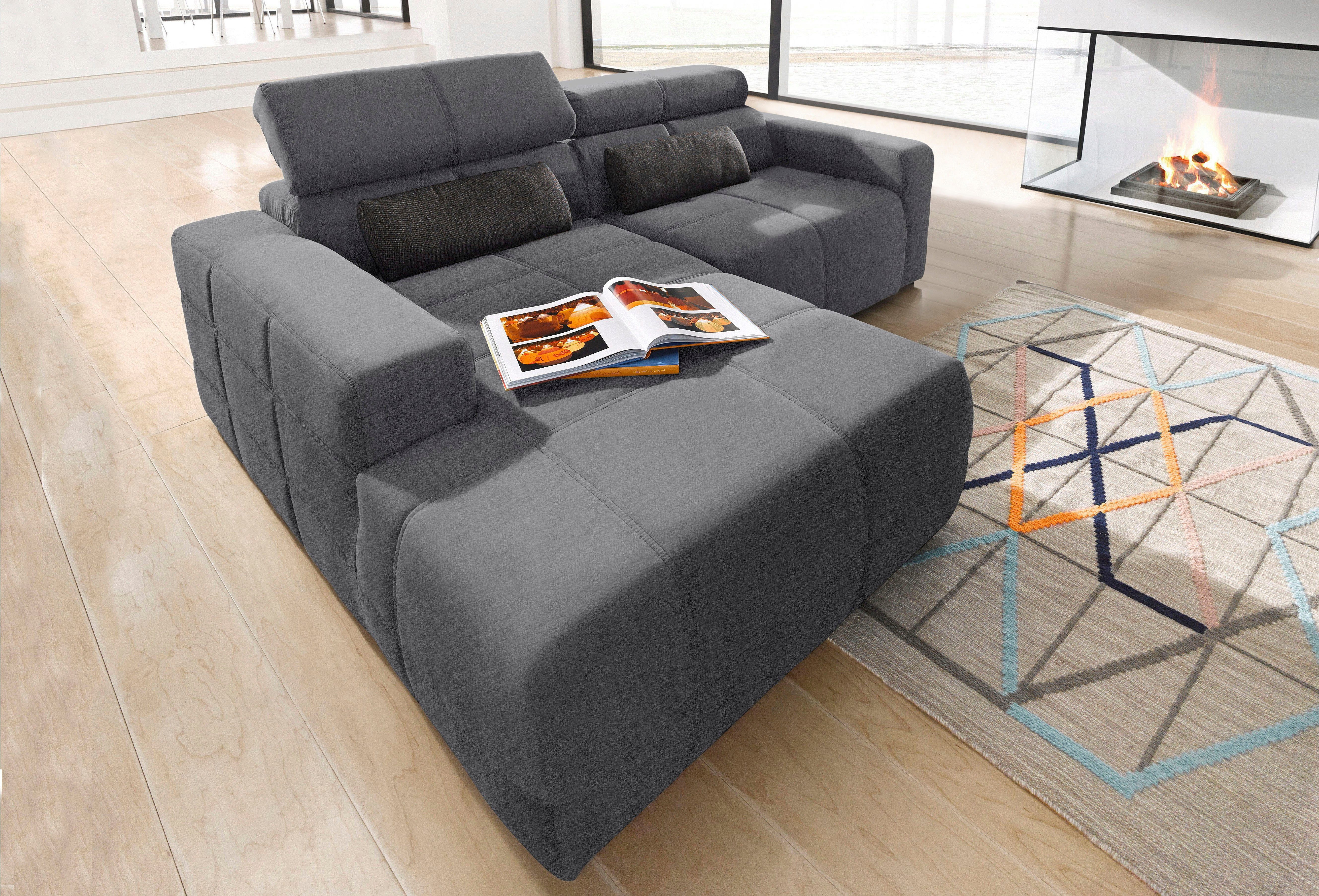 DOMO collection Ecksofa Brandon, inkl. Kopfteilverstellung, günstig online kaufen